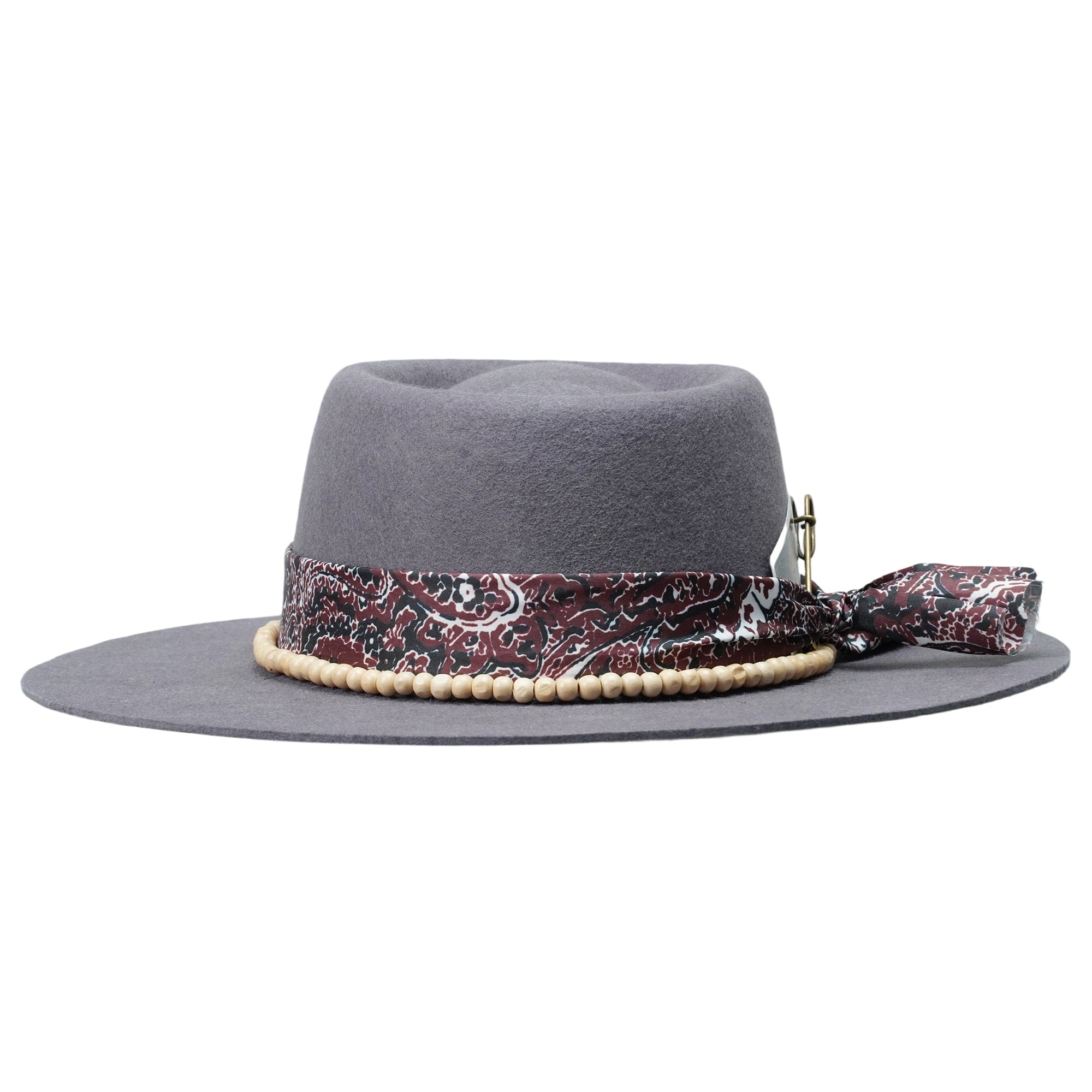 Gambler Hat with Beaded Band & Playing Cards