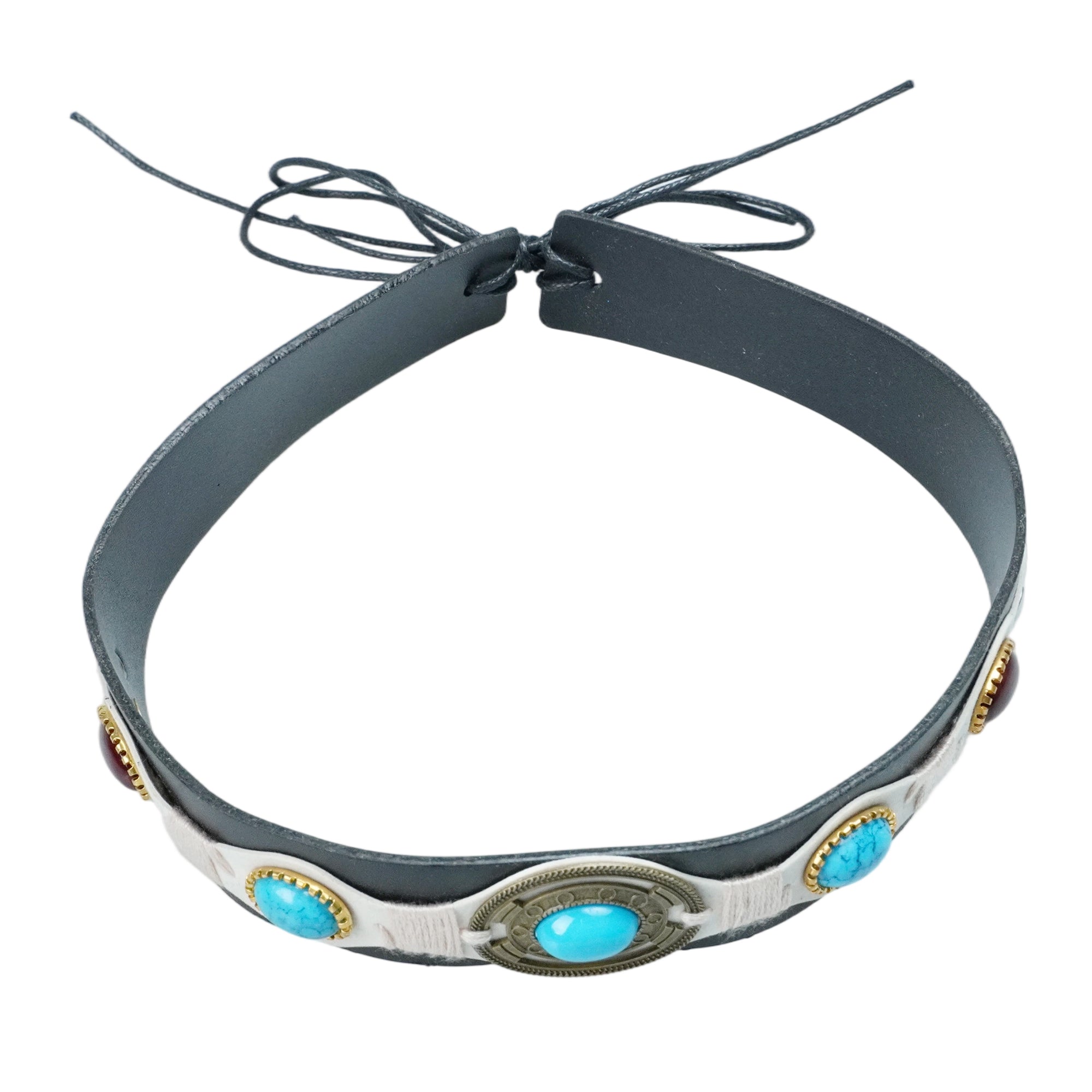 BOHO LEATHER HAT BAND