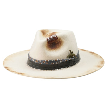 Artistic Felt Hat – Light Tone, Rebellious Hardware