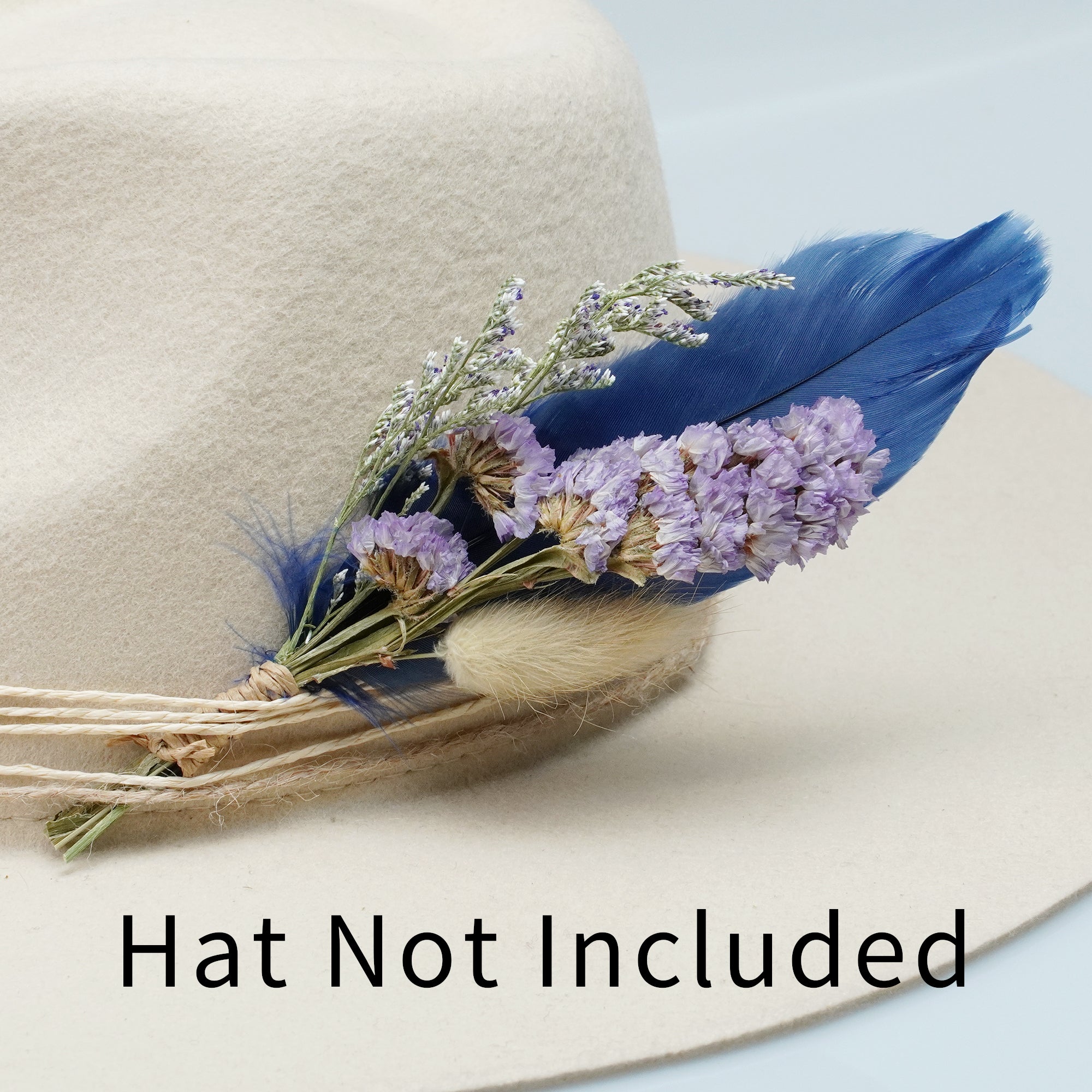 Azure | Dried Flower Hat Band