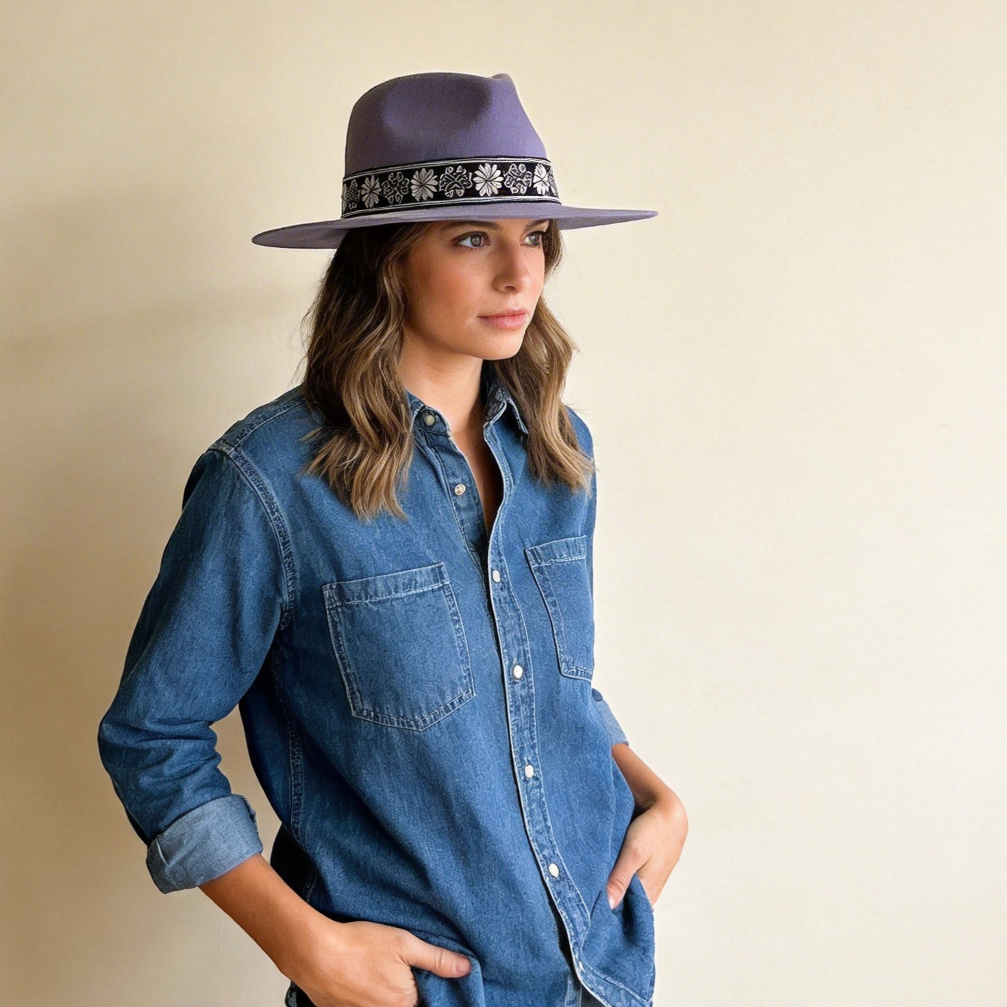Modern Plum Hat