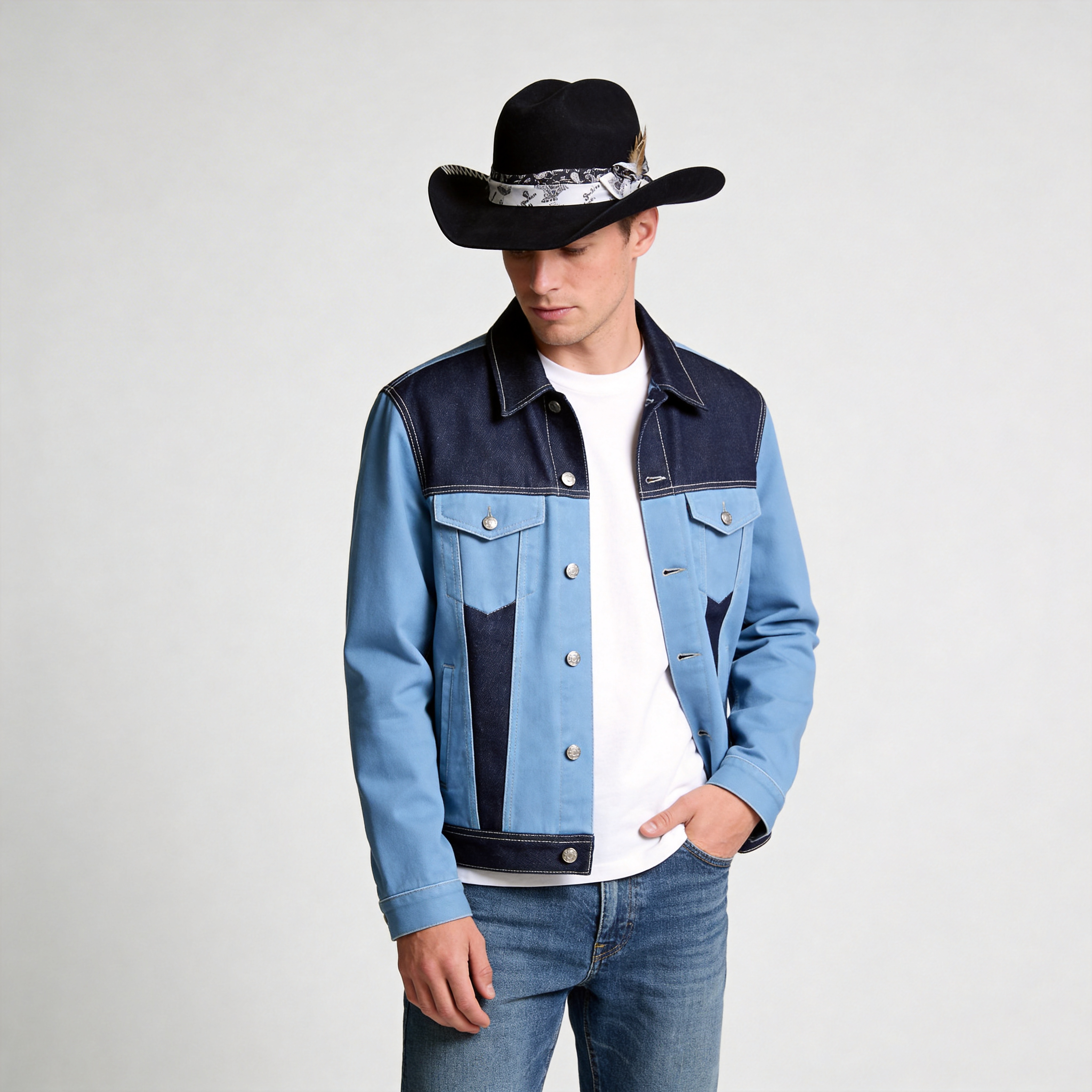 Premium Felt Cowboy – Custom Print Accent