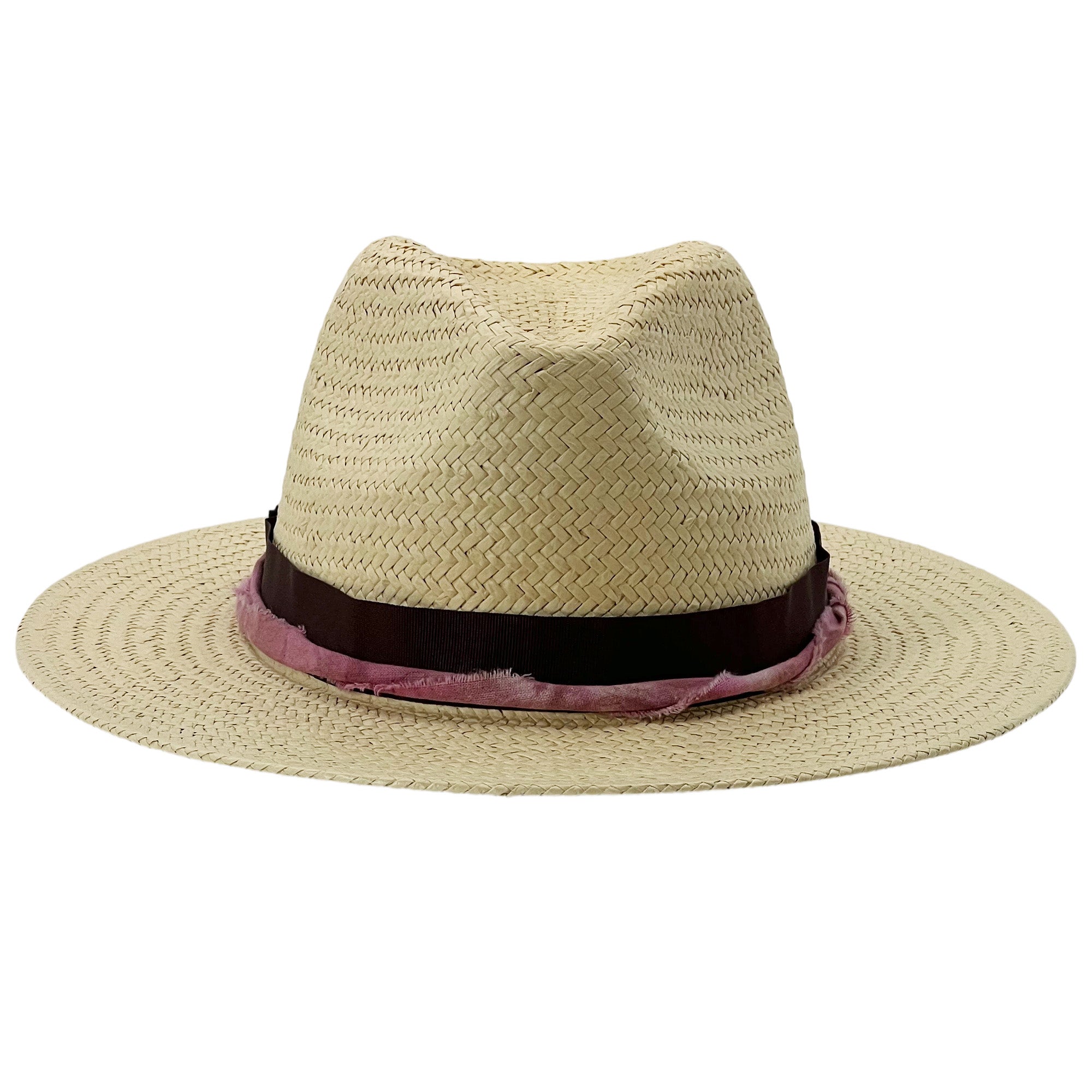Oatmeal Straw Hat – Tie-Dye Band Accent