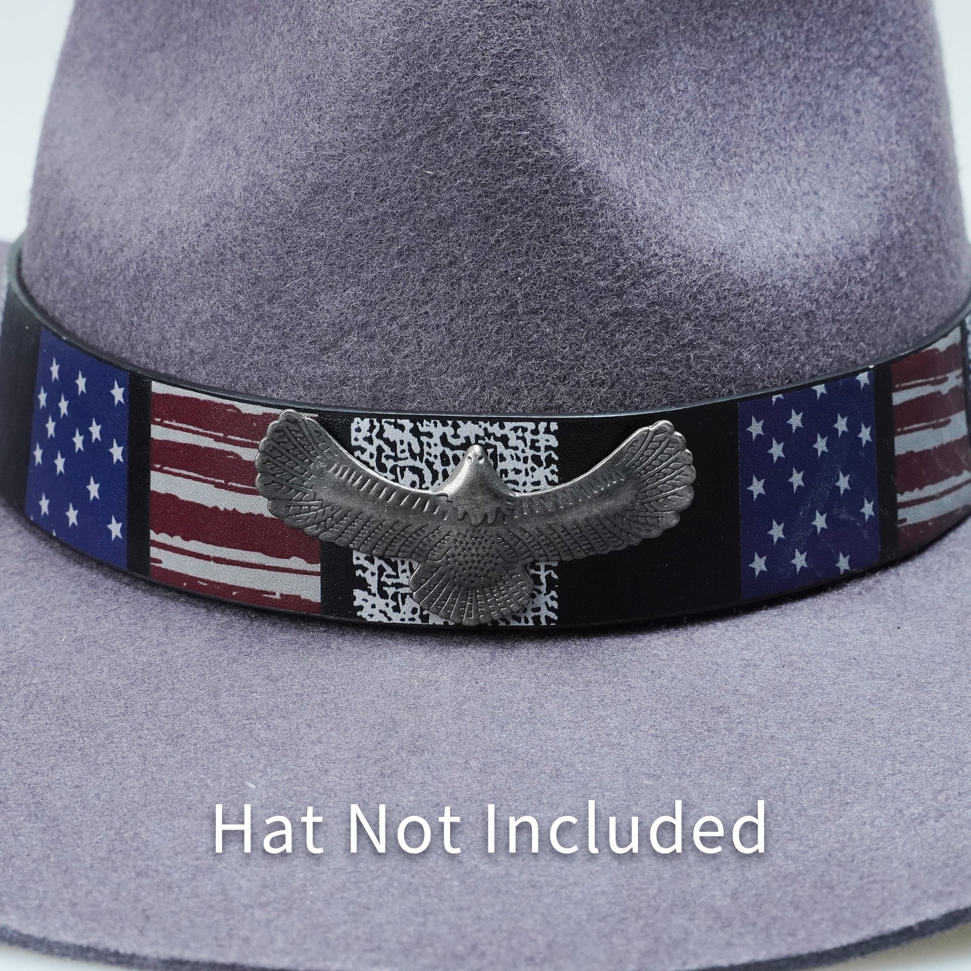 EAGLE STAR LEATHER HAT BAND