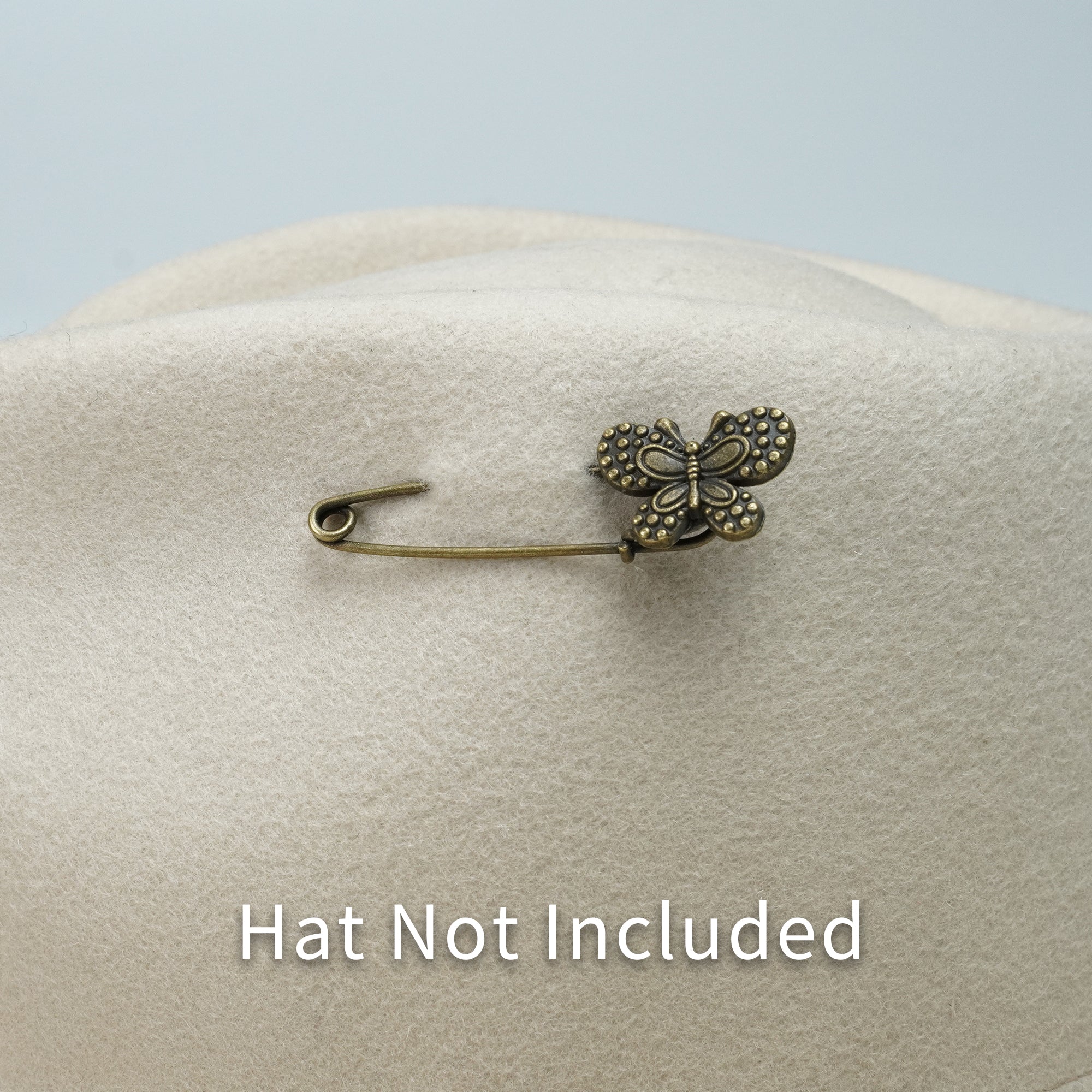 VINTAGE COPPER BUTTERFLY HAT PIN