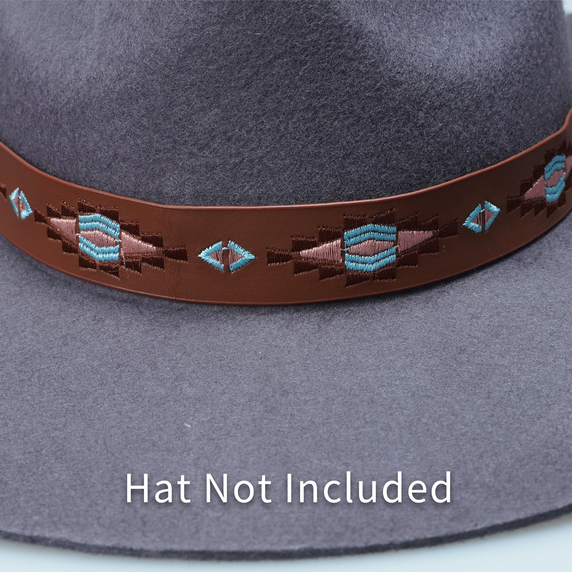 EMBROIDERED LEATHER HAT BAND