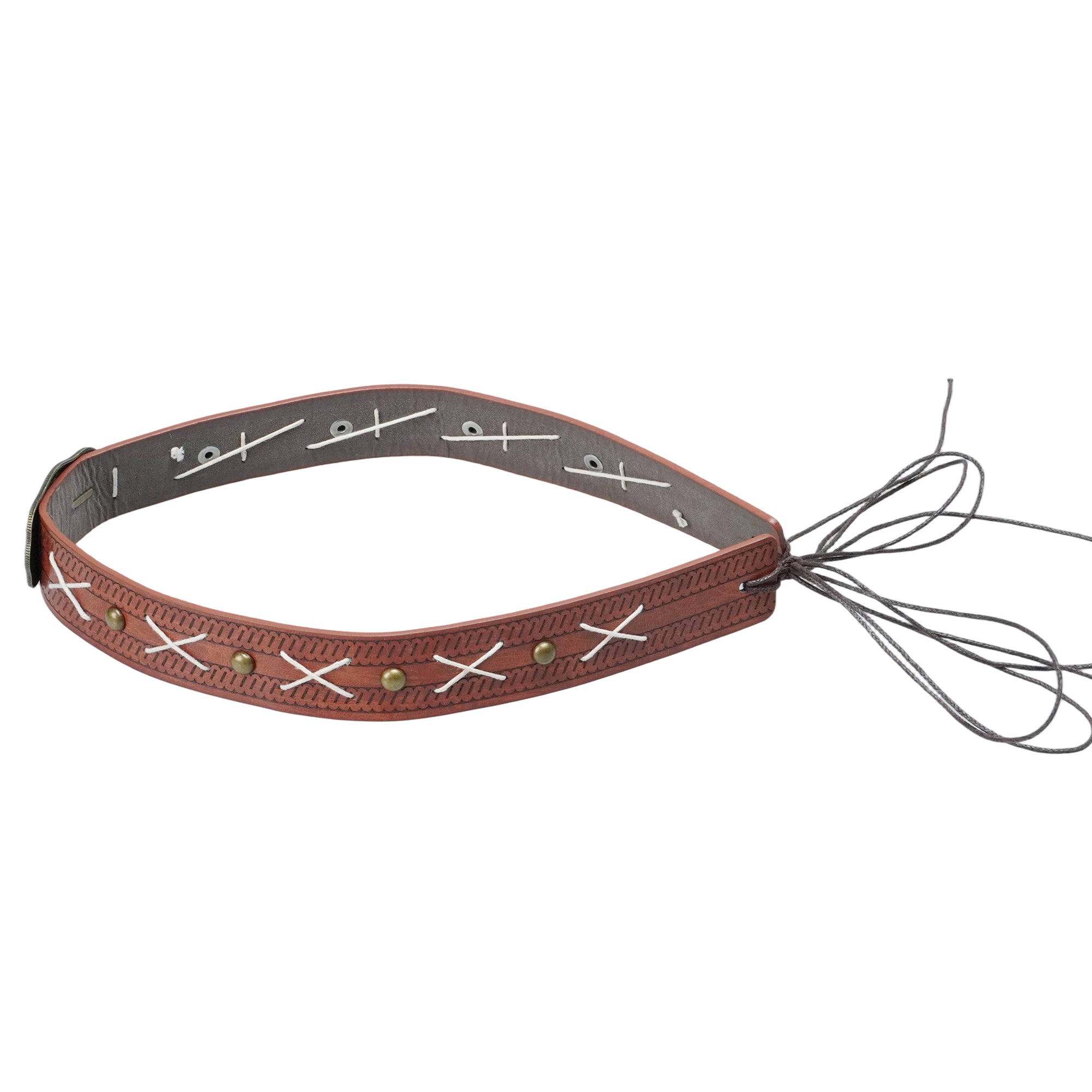VINTAGE GOAT METAL LEATHER HAT BAND