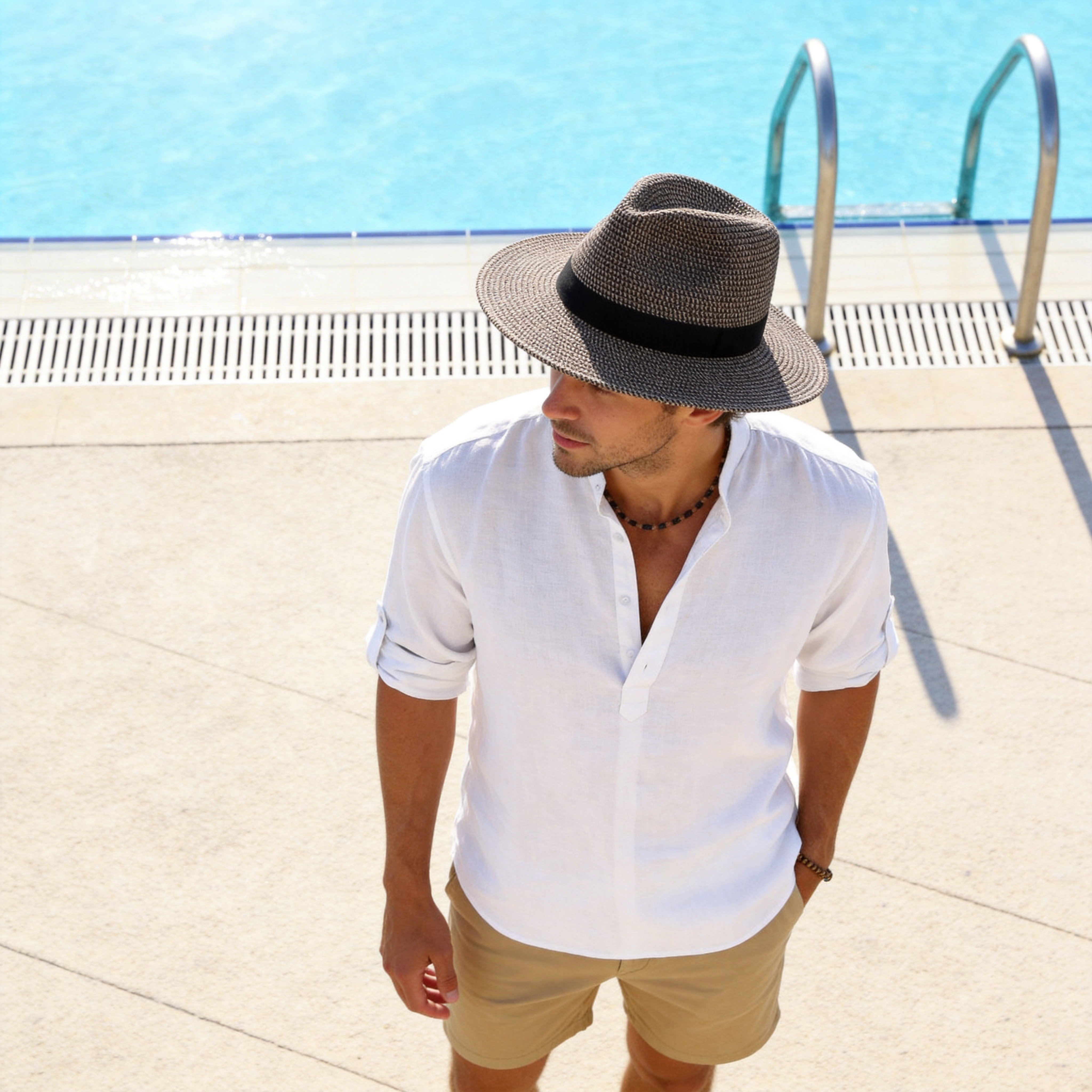 Neutral Woven Hat