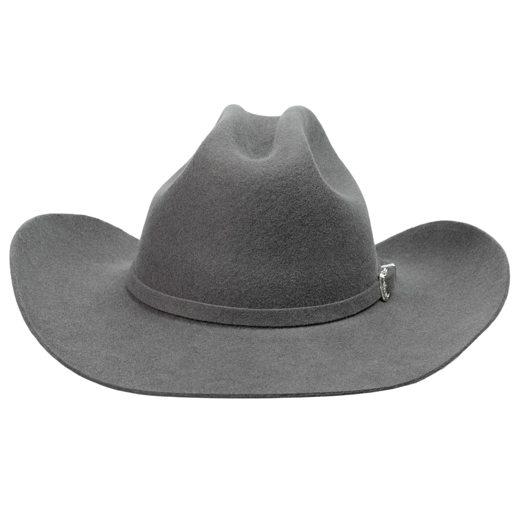 Classic Cattleman Western Hat - Gray with Thin Strap