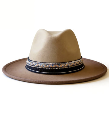 Gradient Felt Hat – Custom Fabric Trim
