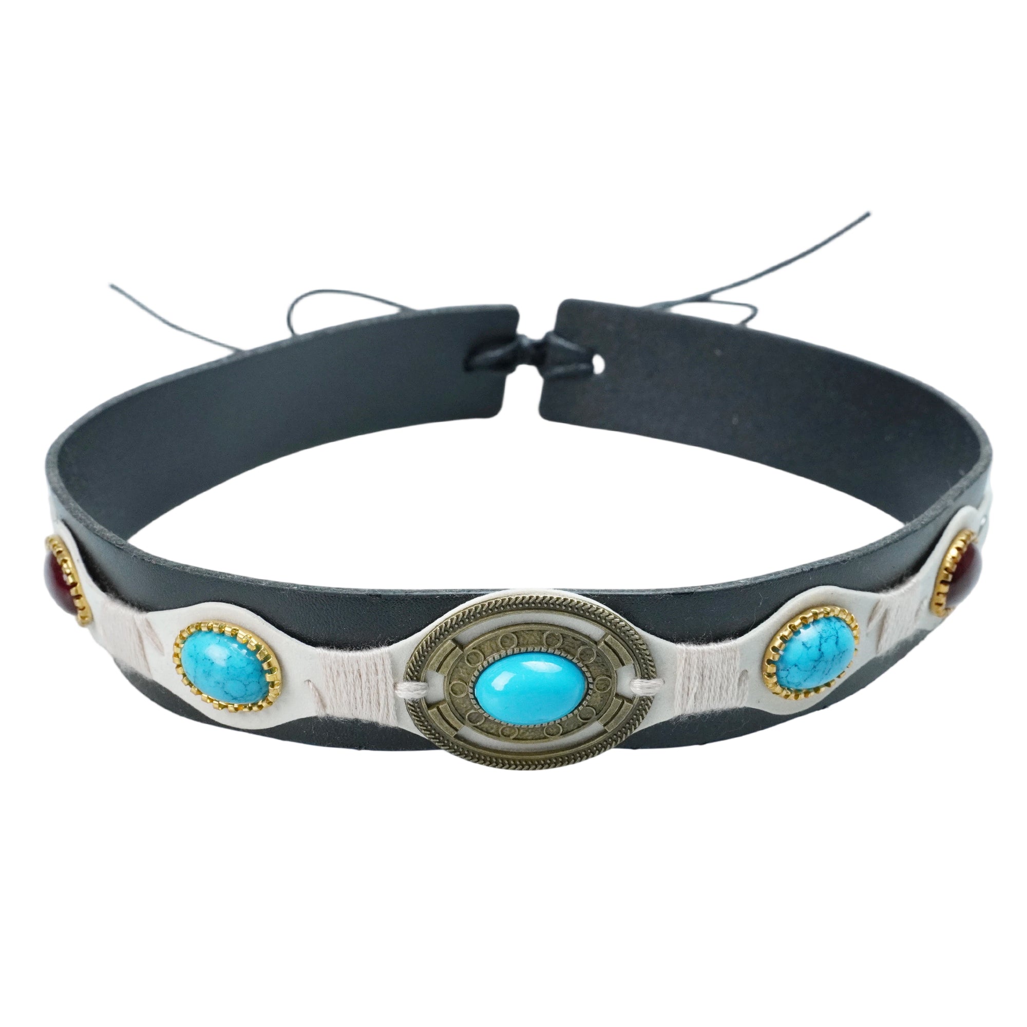 BOHO LEATHER HAT BAND