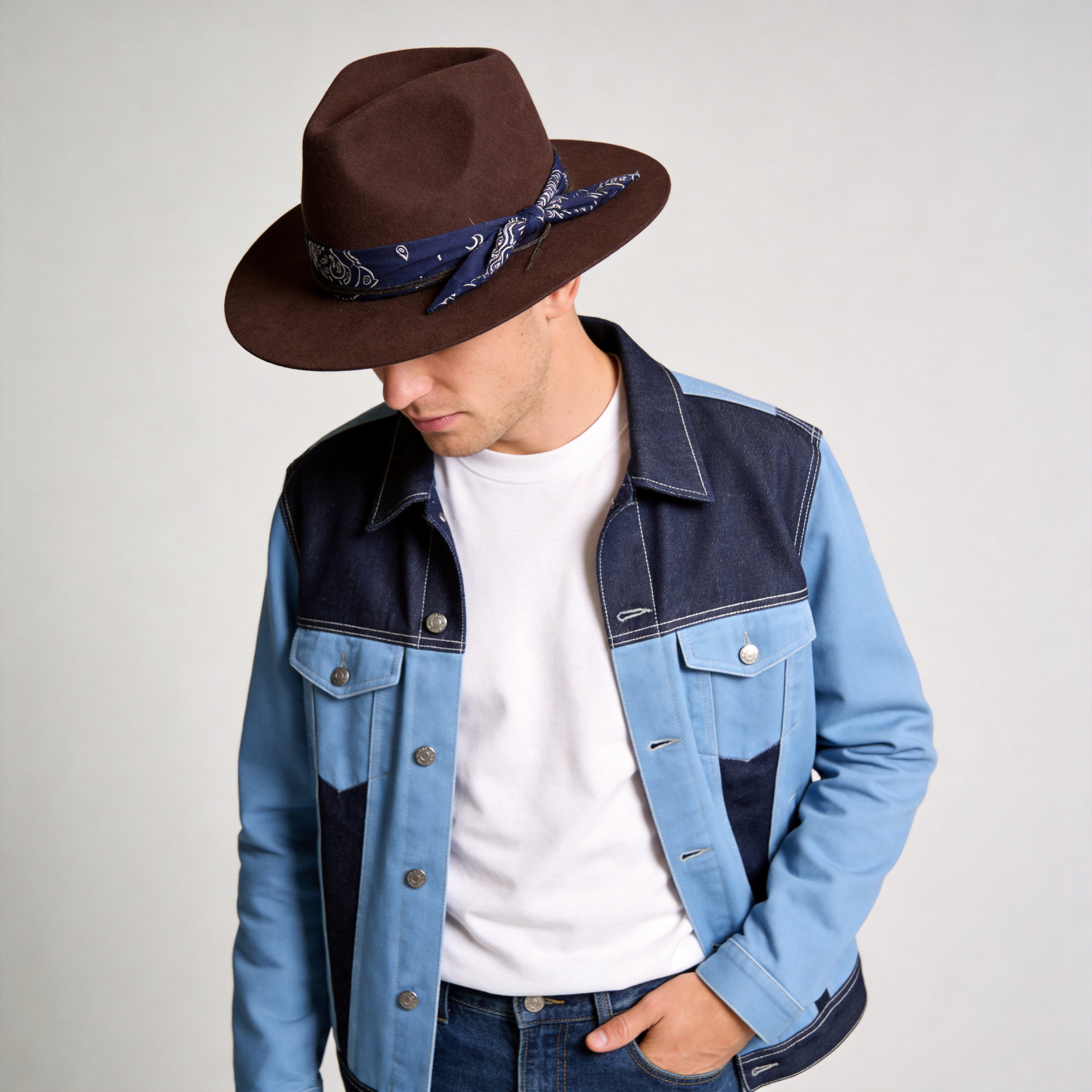 Modern Flat-Brim – Warm Espresso Tone