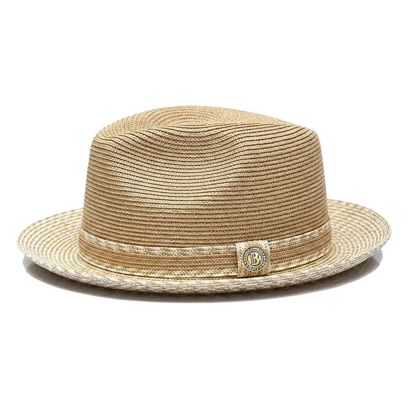 Lightweight Two-Tone Straw Fedora