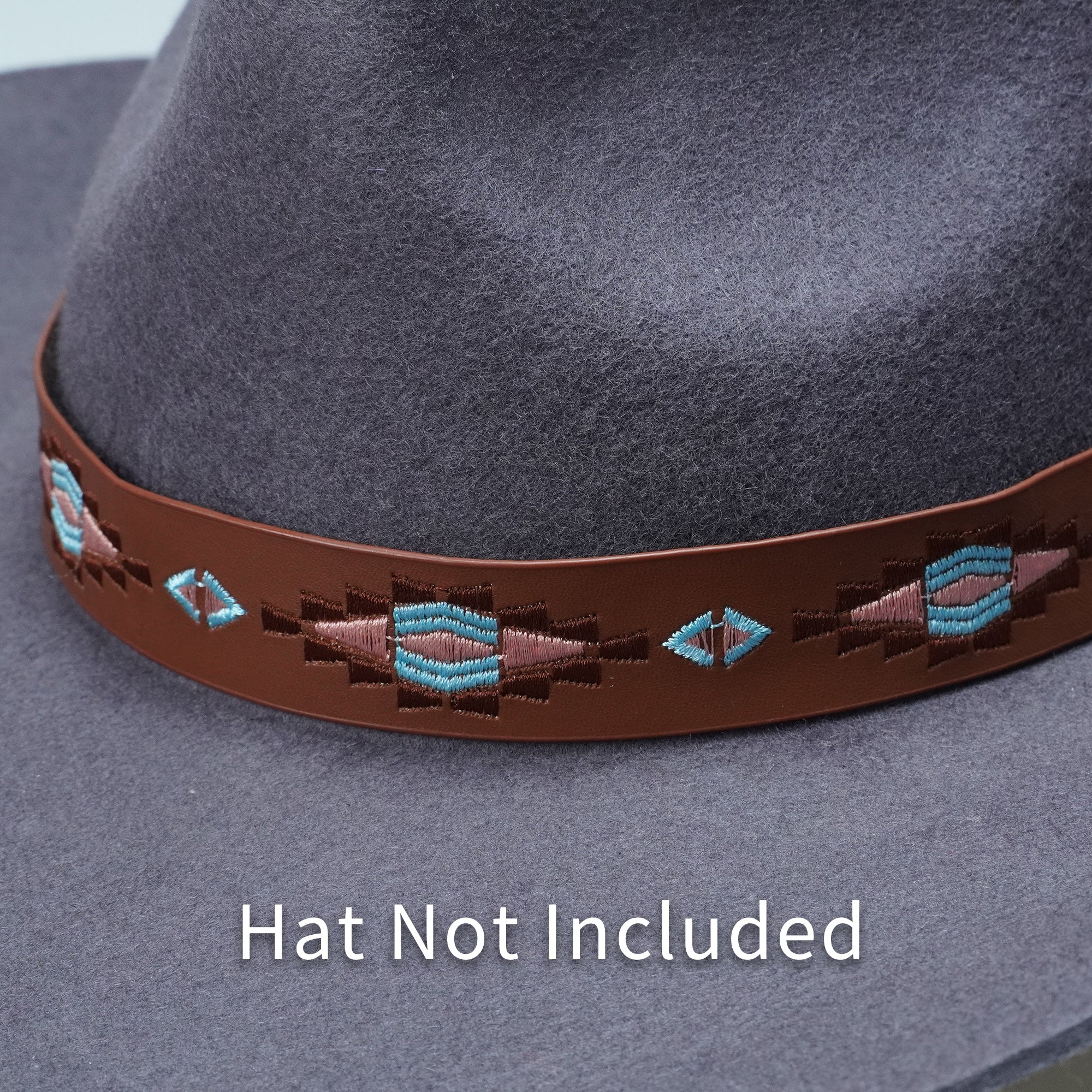 EMBROIDERED LEATHER HAT BAND