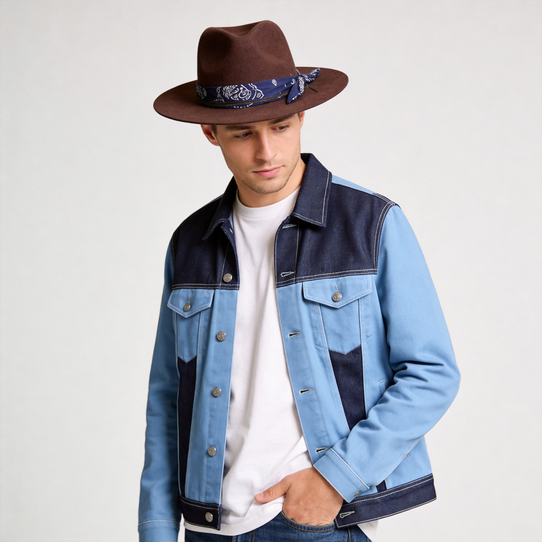 Modern Flat-Brim – Warm Espresso Tone