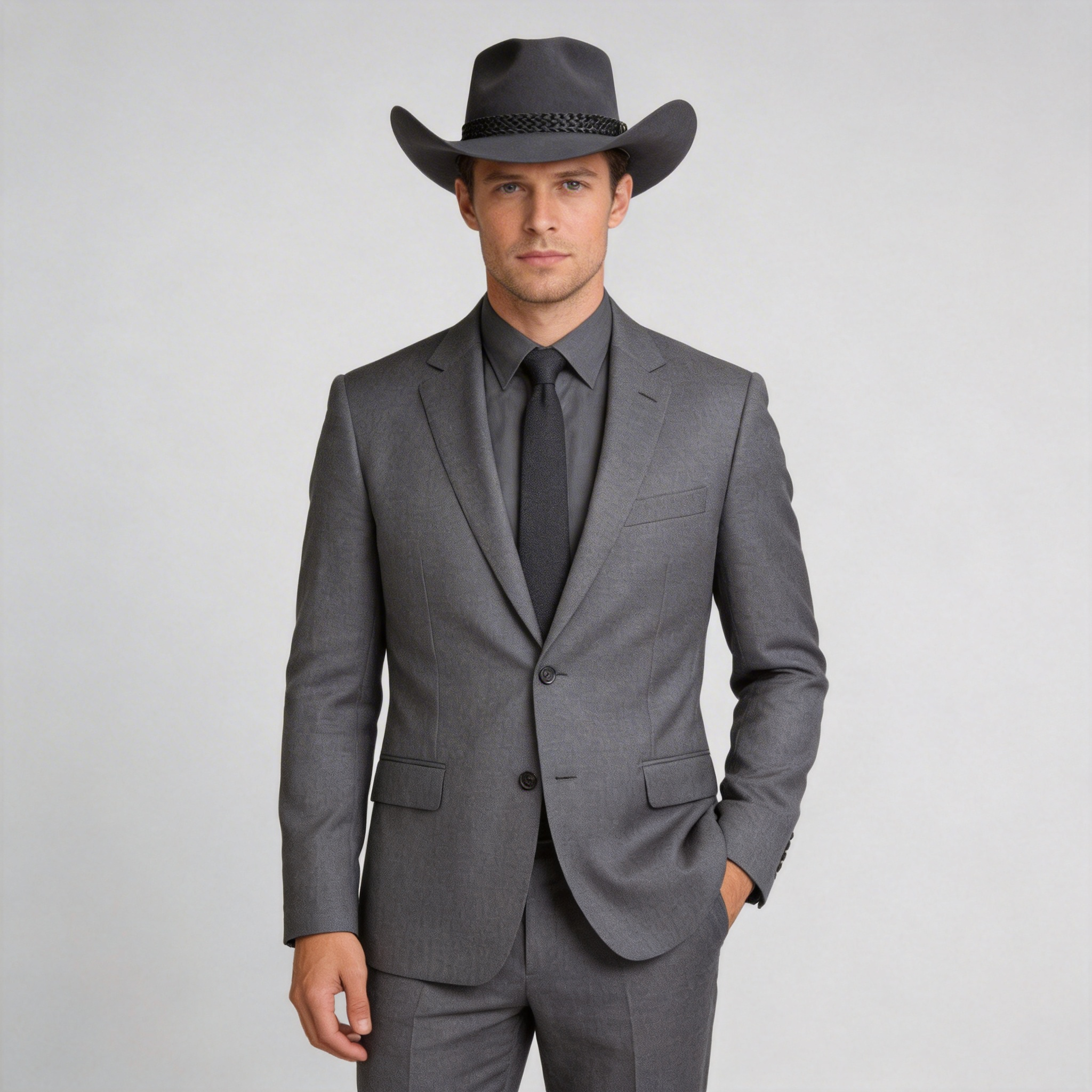 Classic Denim Blue Hat Cowboy Hat