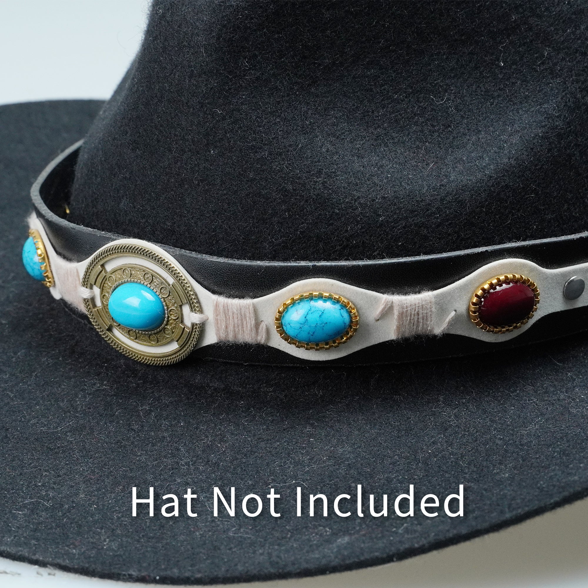 BOHO LEATHER HAT BAND