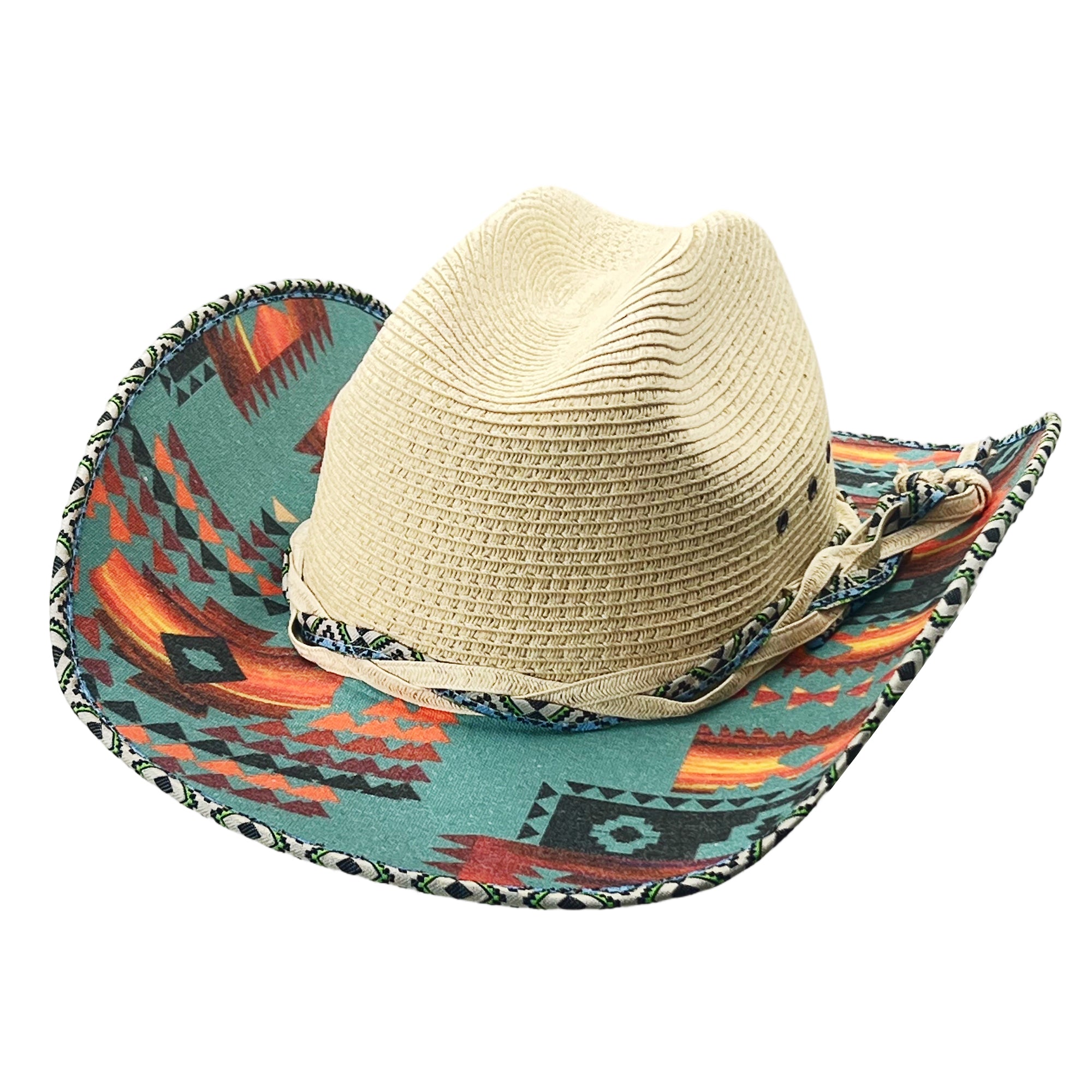 Tropic Patch – Wide Brim Straw Hat