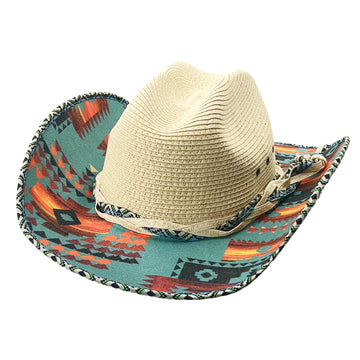 Tropic Patch – Wide Brim Straw Hat
