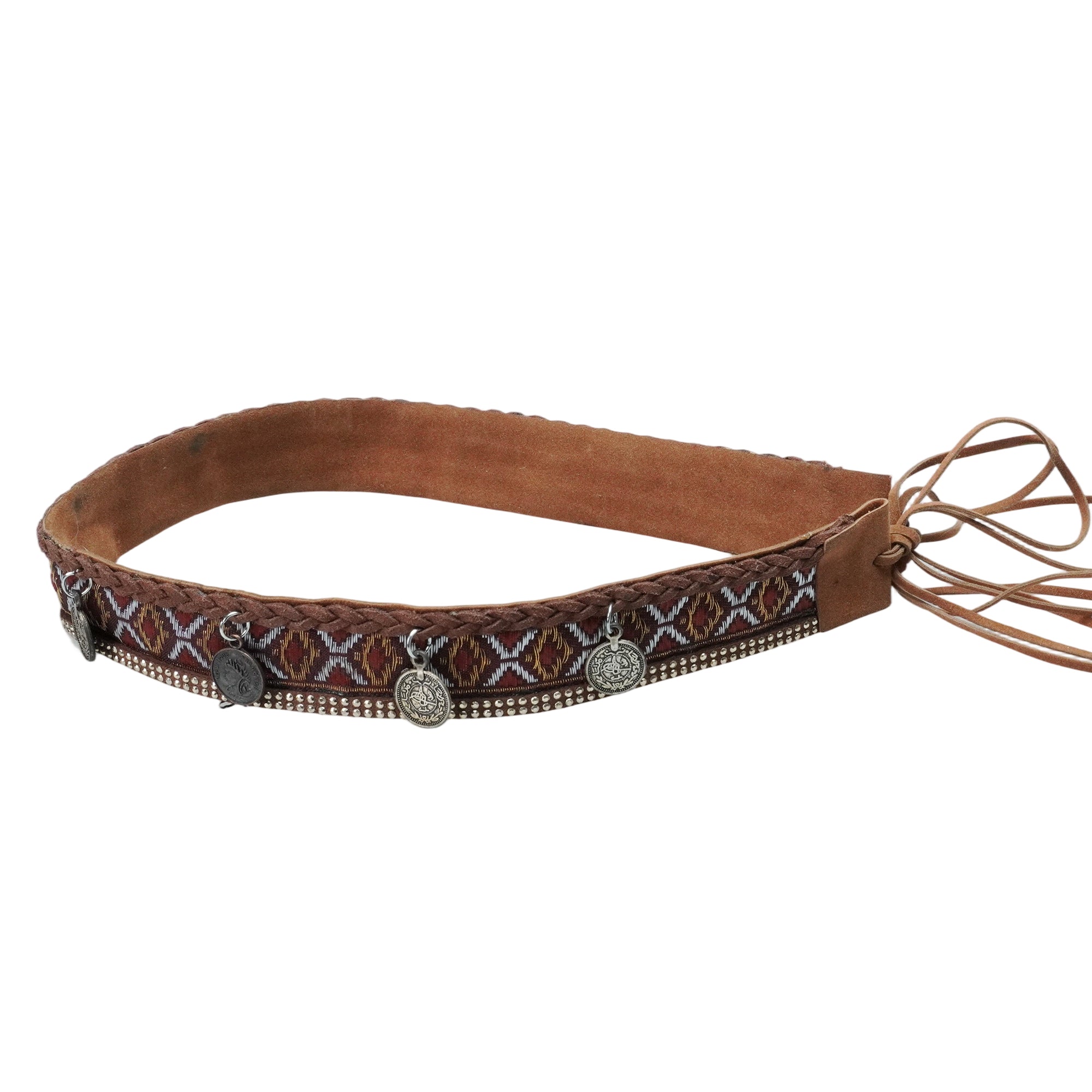 BRAIDED VINTAGE METAL HAT BAND