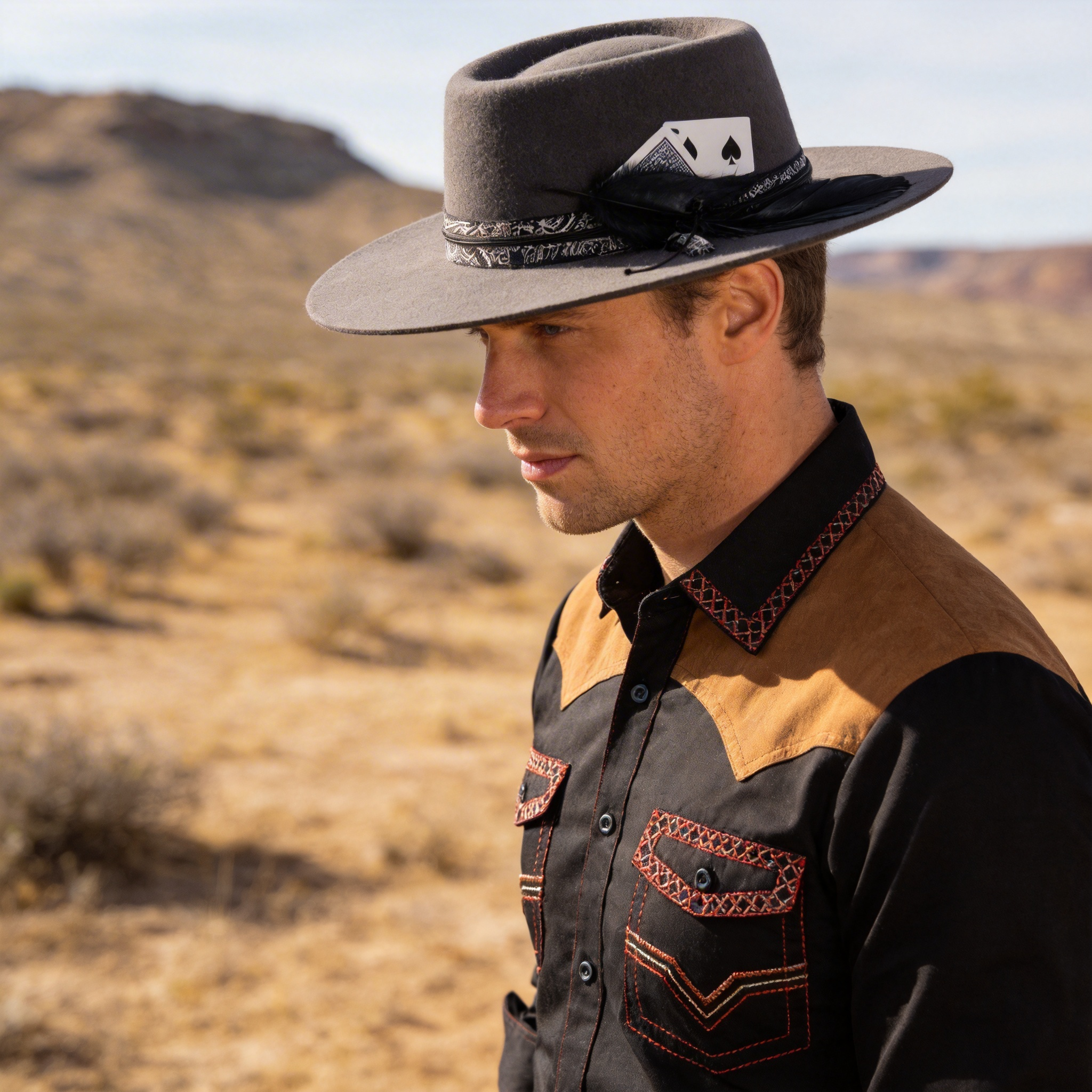 Stonecutter Distressed Gambler Hat