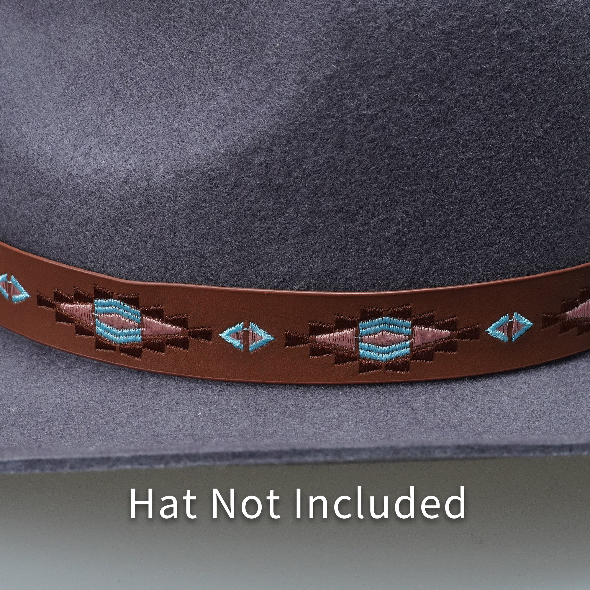 EMBROIDERED LEATHER HAT BAND