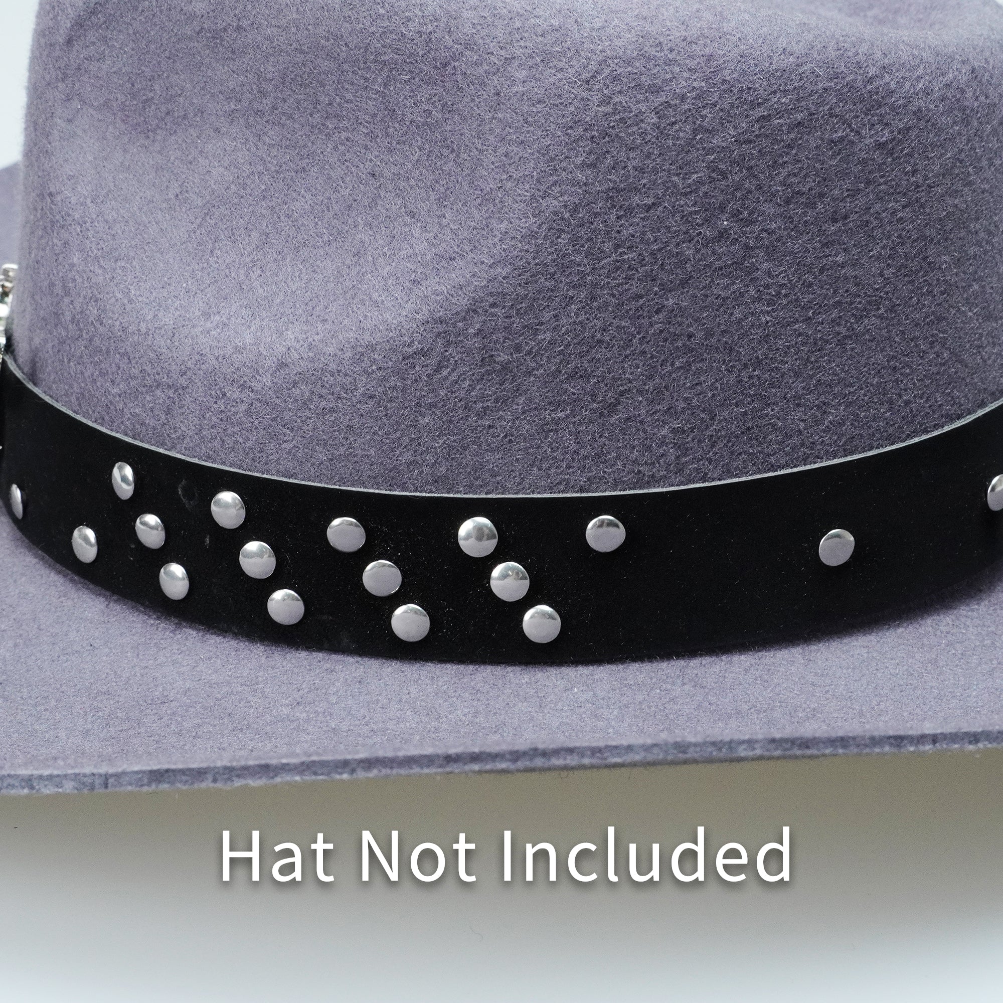 BULL HEAD METAL LEATHER HAT BAND