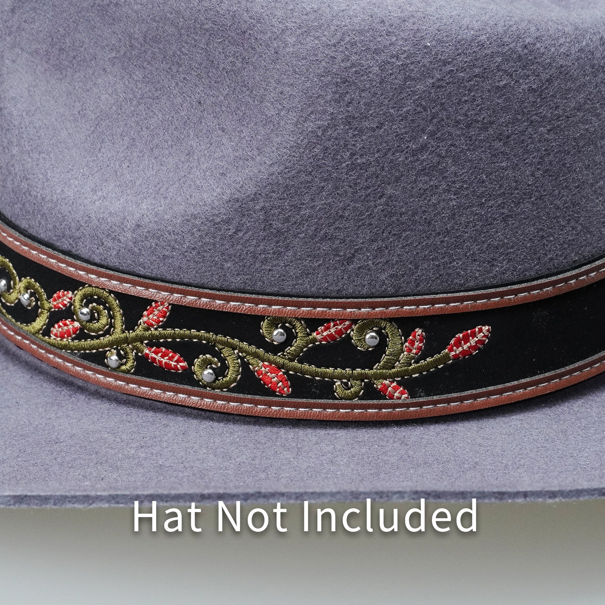 ENGRAVED METAL EMBROIDERY HAT BAND