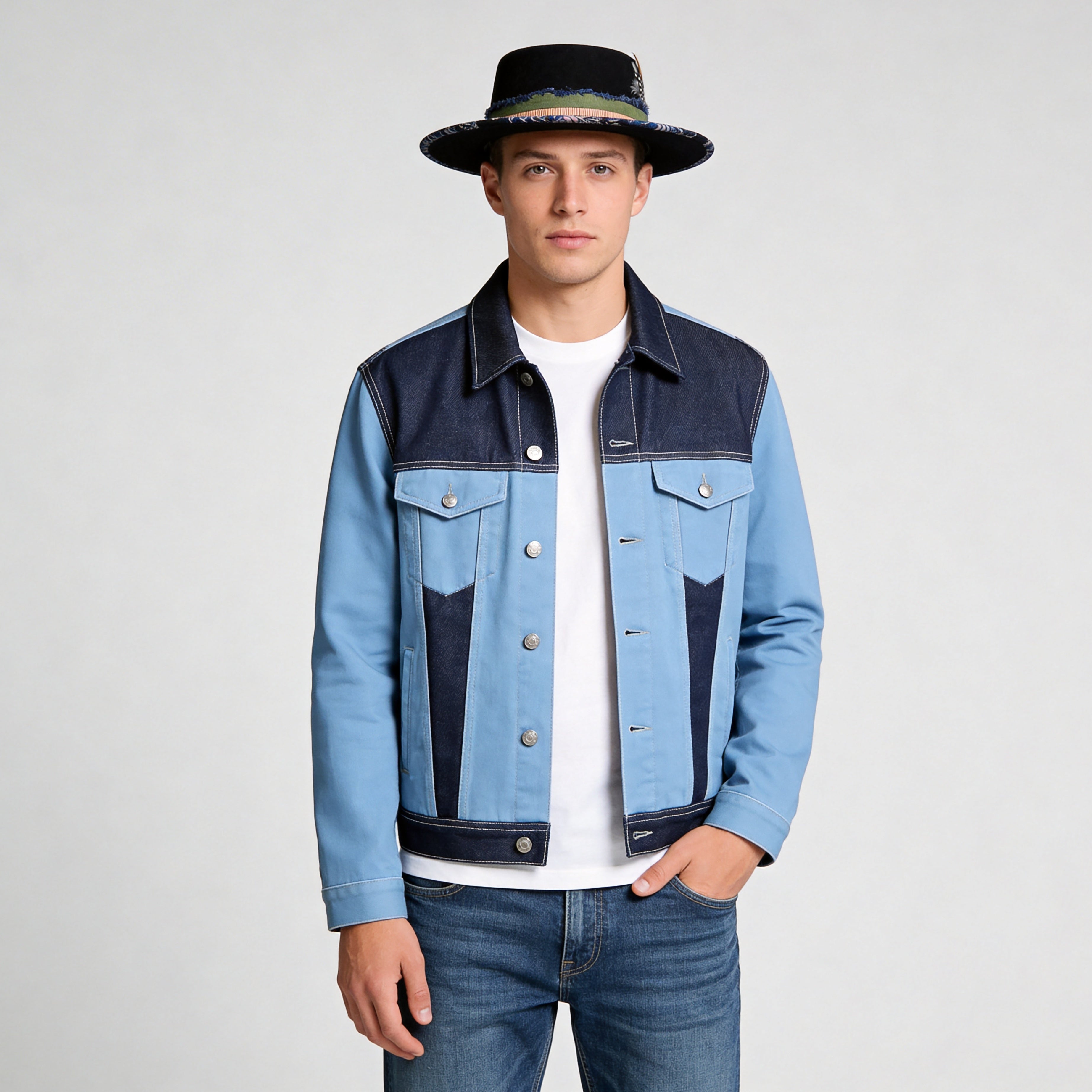Premium Felt Hat – Bold Trim, Minimal Base