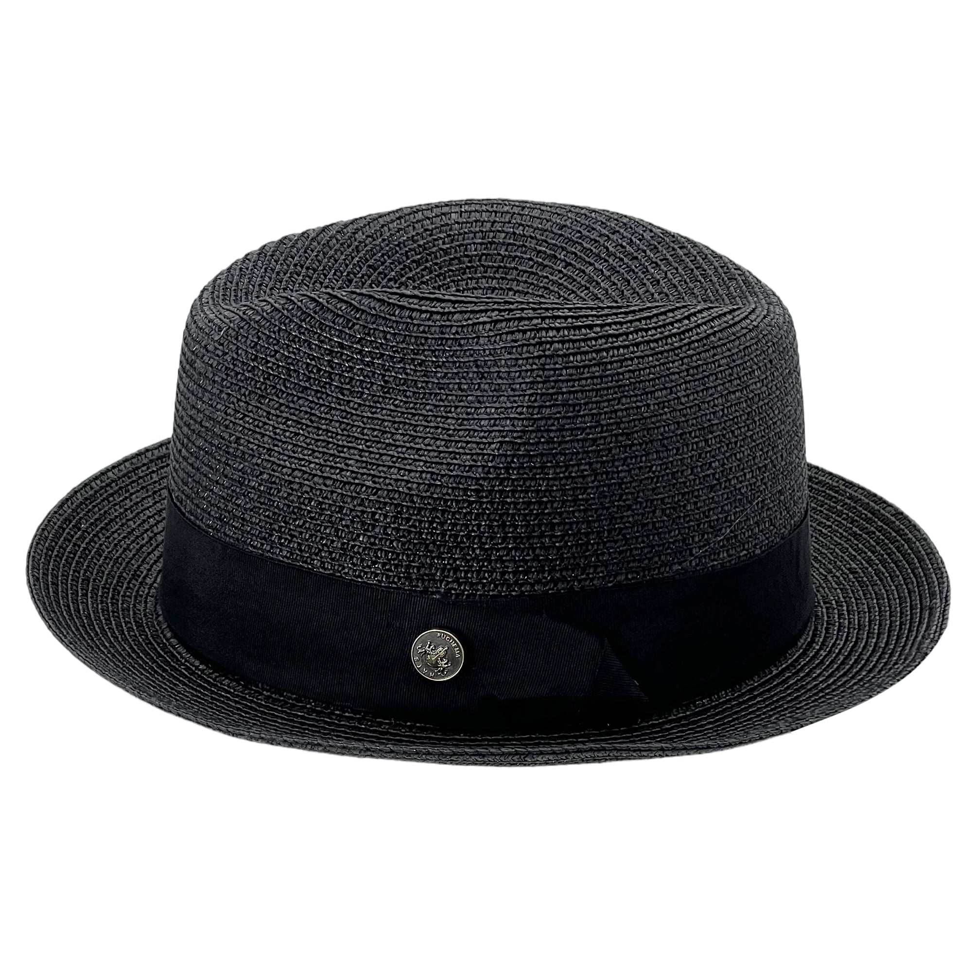 Minimalist Straw Hat – Timeless Black Straw