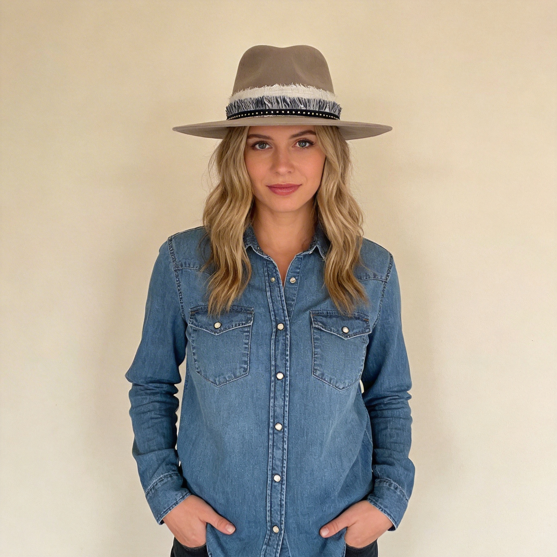 Premium Felt Hat – Custom Woven Trim