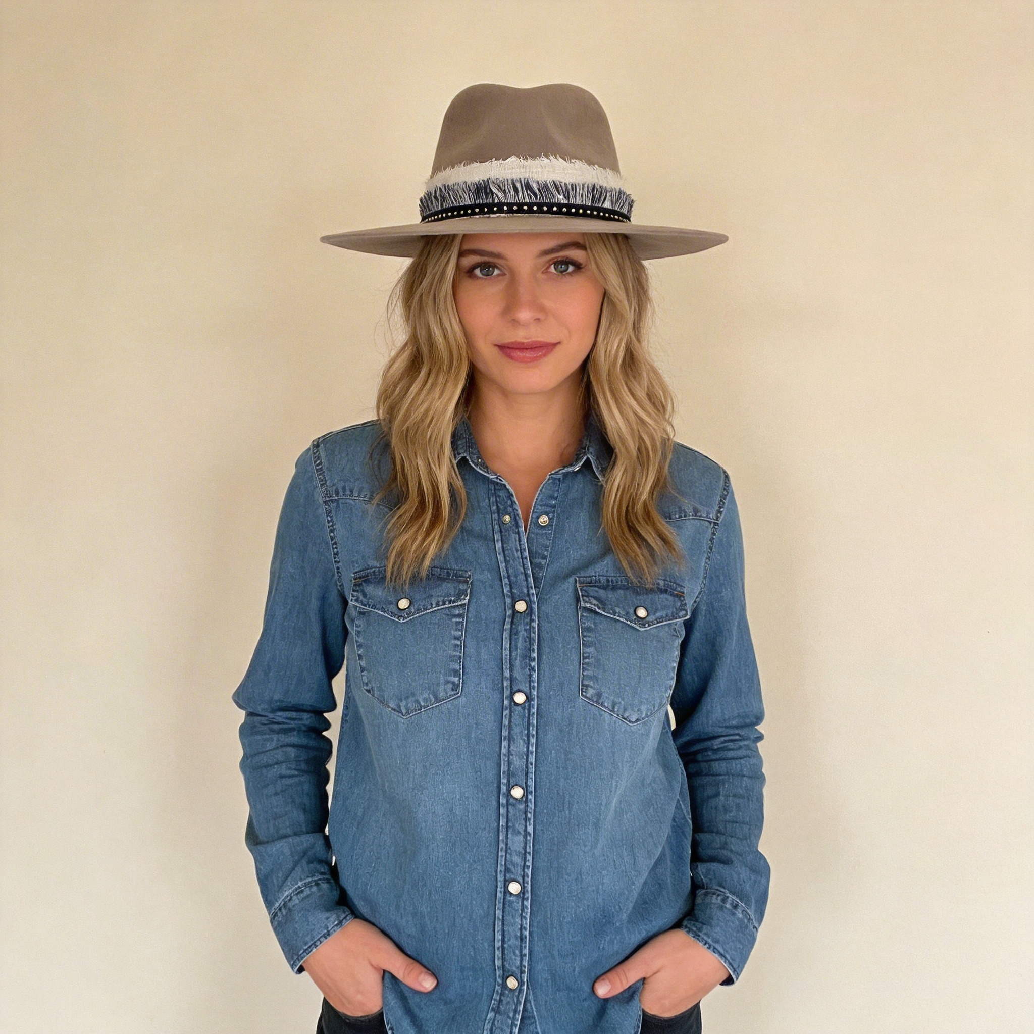 Premium Felt Hat – Custom Woven Trim