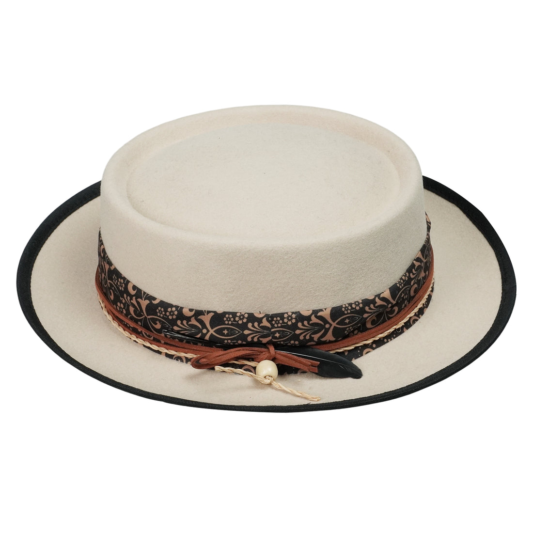 Refined Felt Hat – Iconic Crown Shape, Artisan Fabric Band