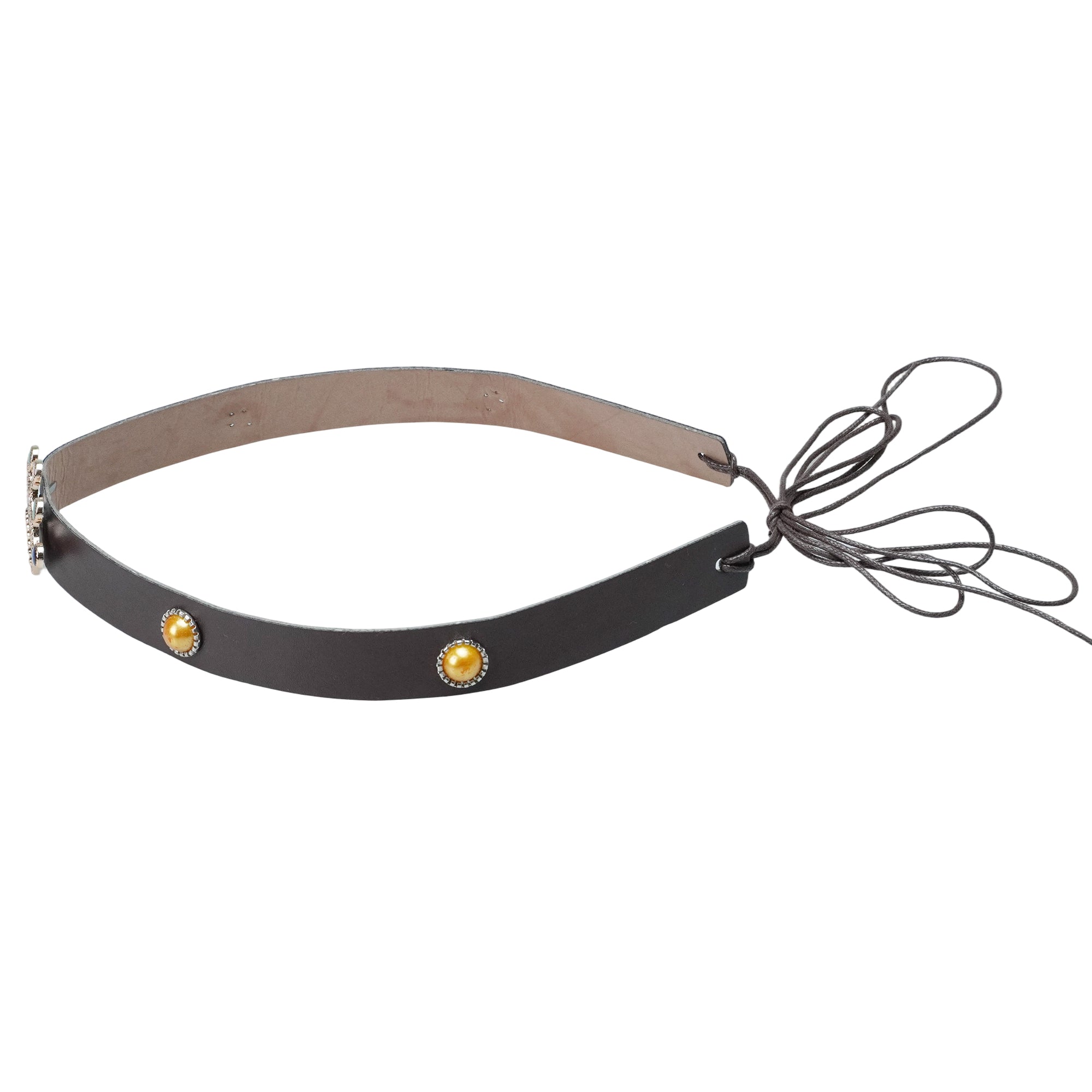 ROYAL CROWN LEATHER HAT BAND