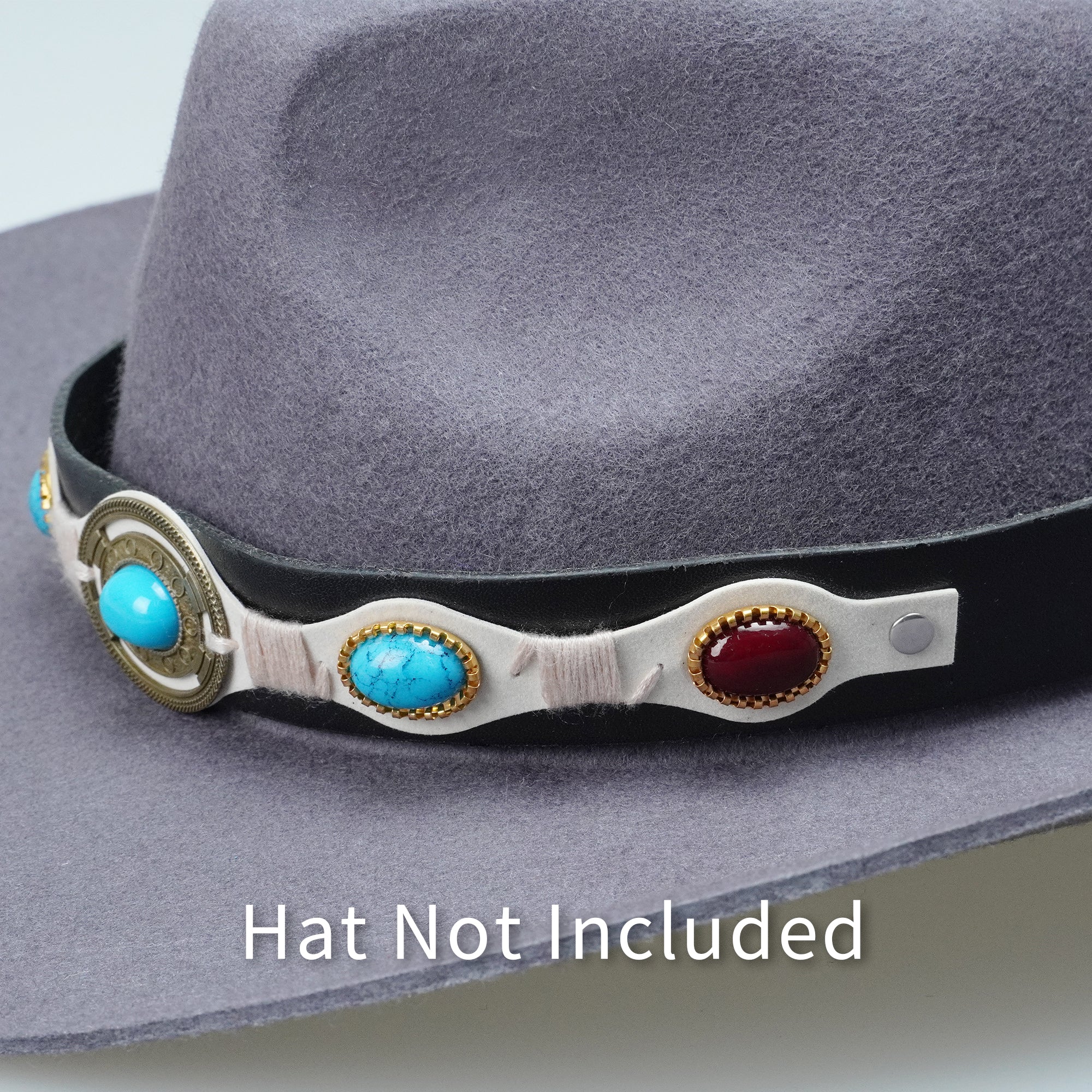 BOHO LEATHER HAT BAND