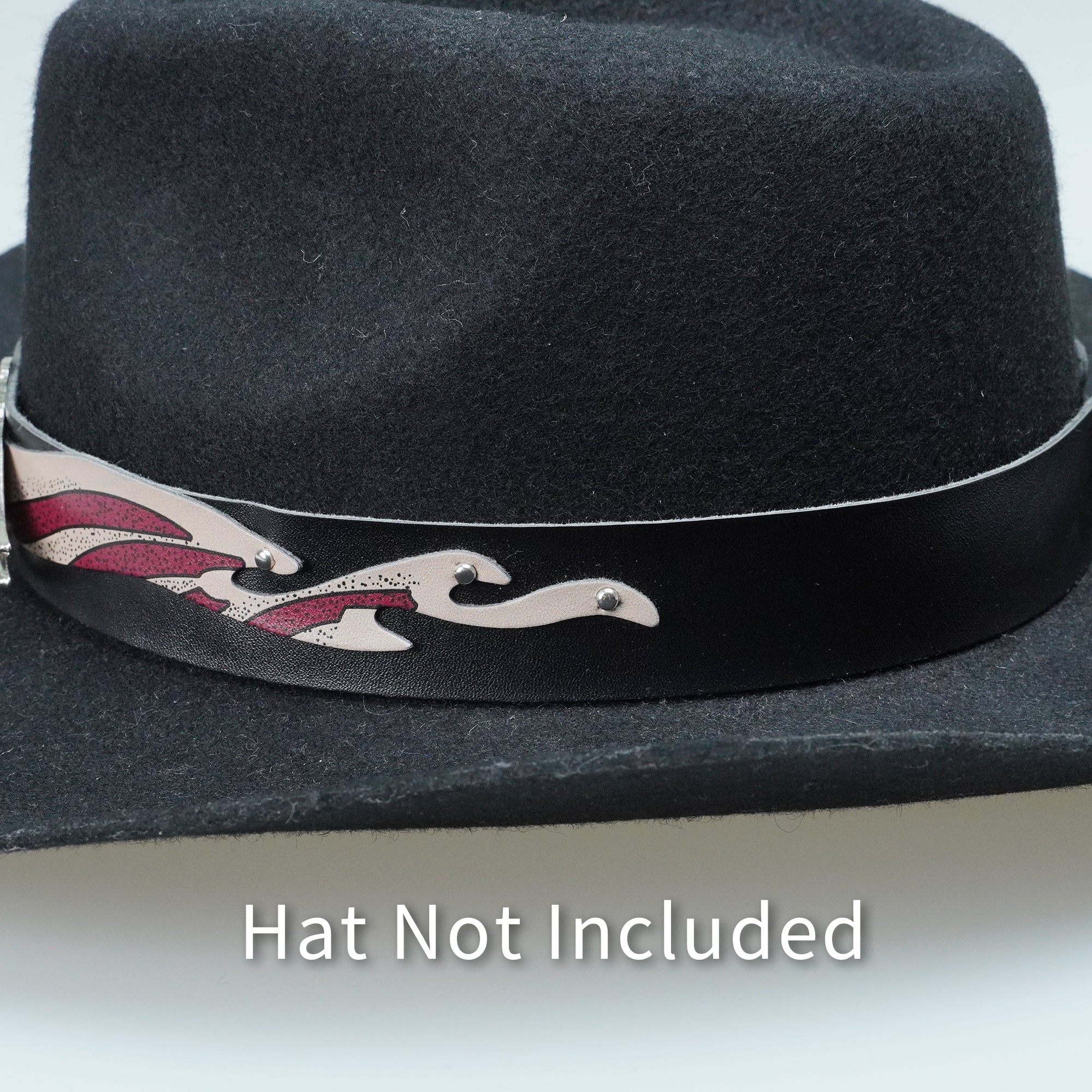 USA EAGLE LEATHER HAT BAND