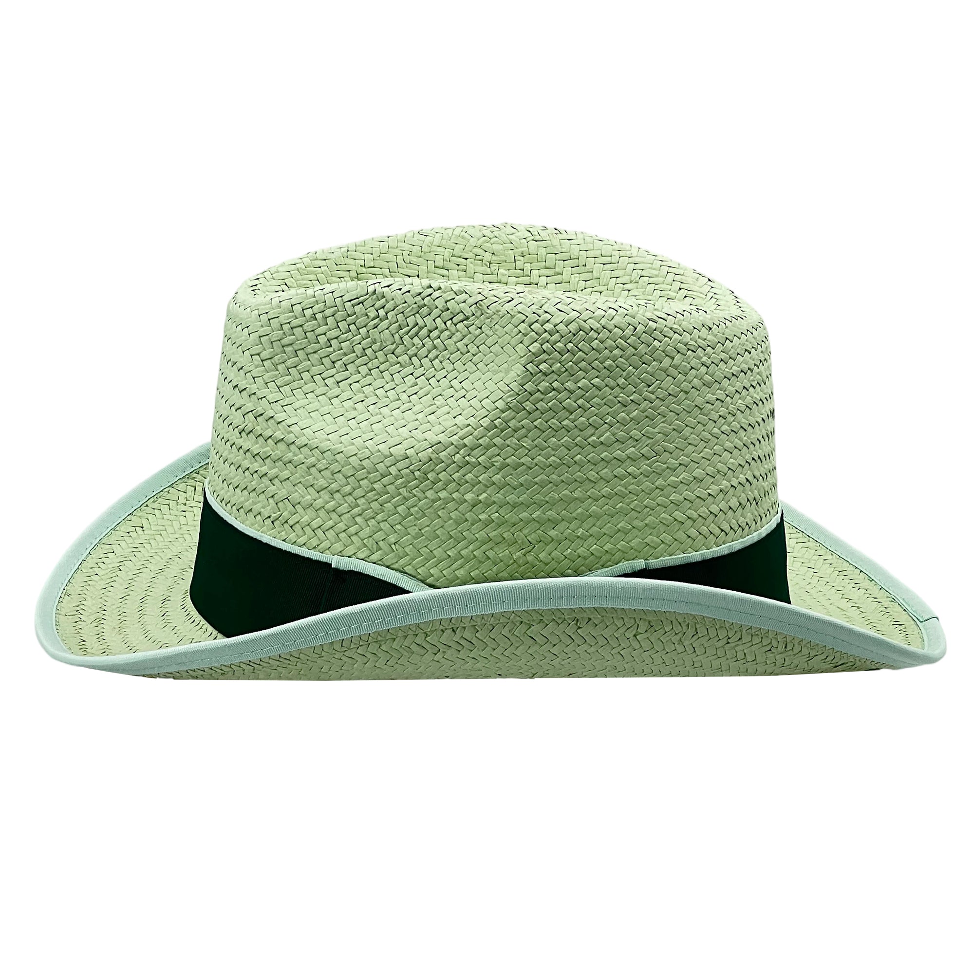 Green Clasp – Light Brim Straw Hat