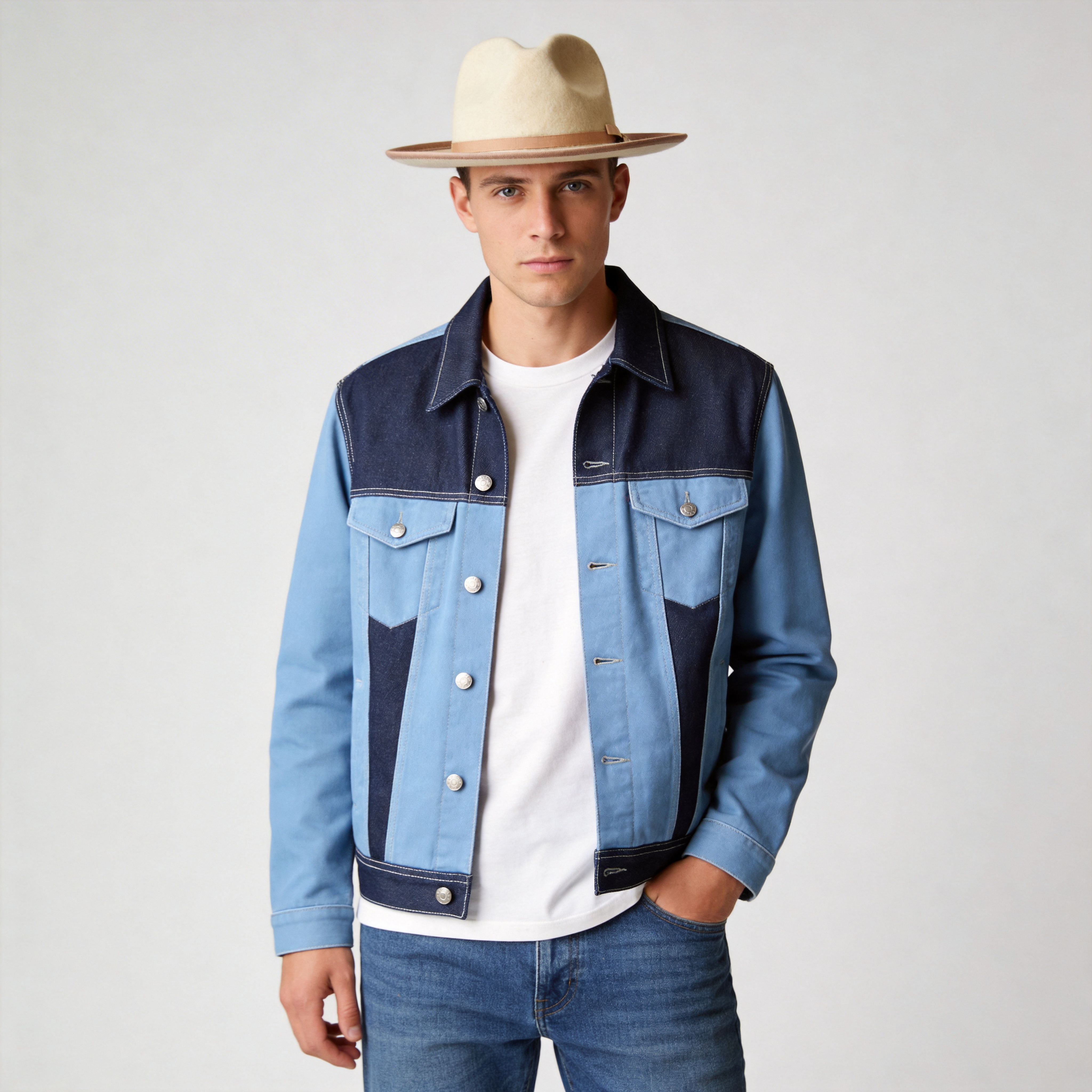 Oatmeal Fedora – Knotted Cord Band