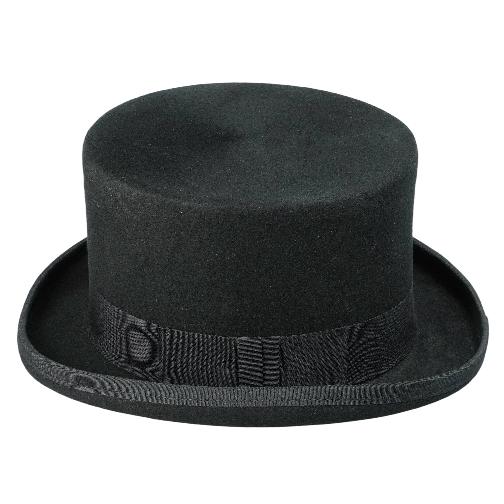 Elegant High-Crown Hat – Subtle Bow Accent