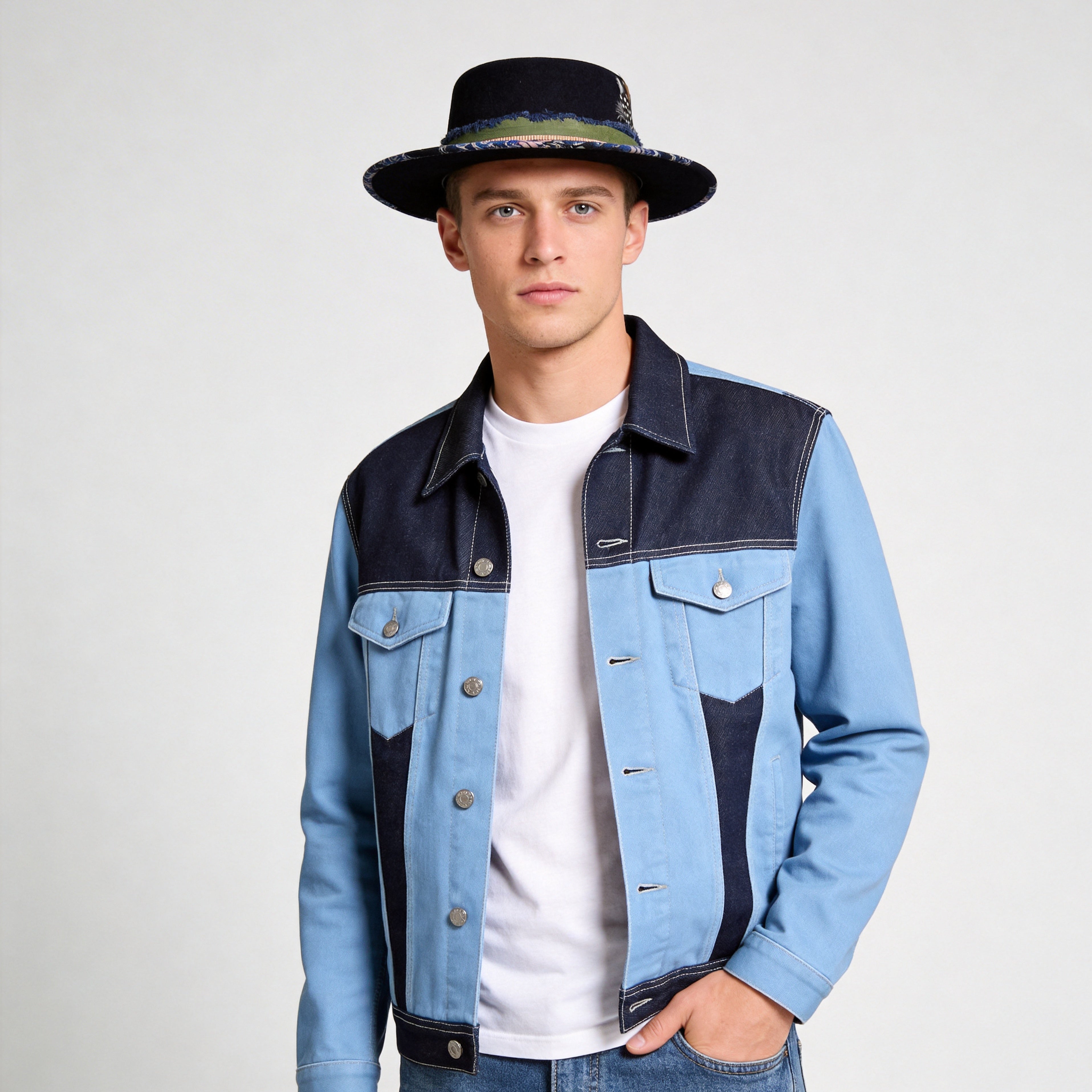 Premium Felt Hat – Bold Trim, Minimal Base
