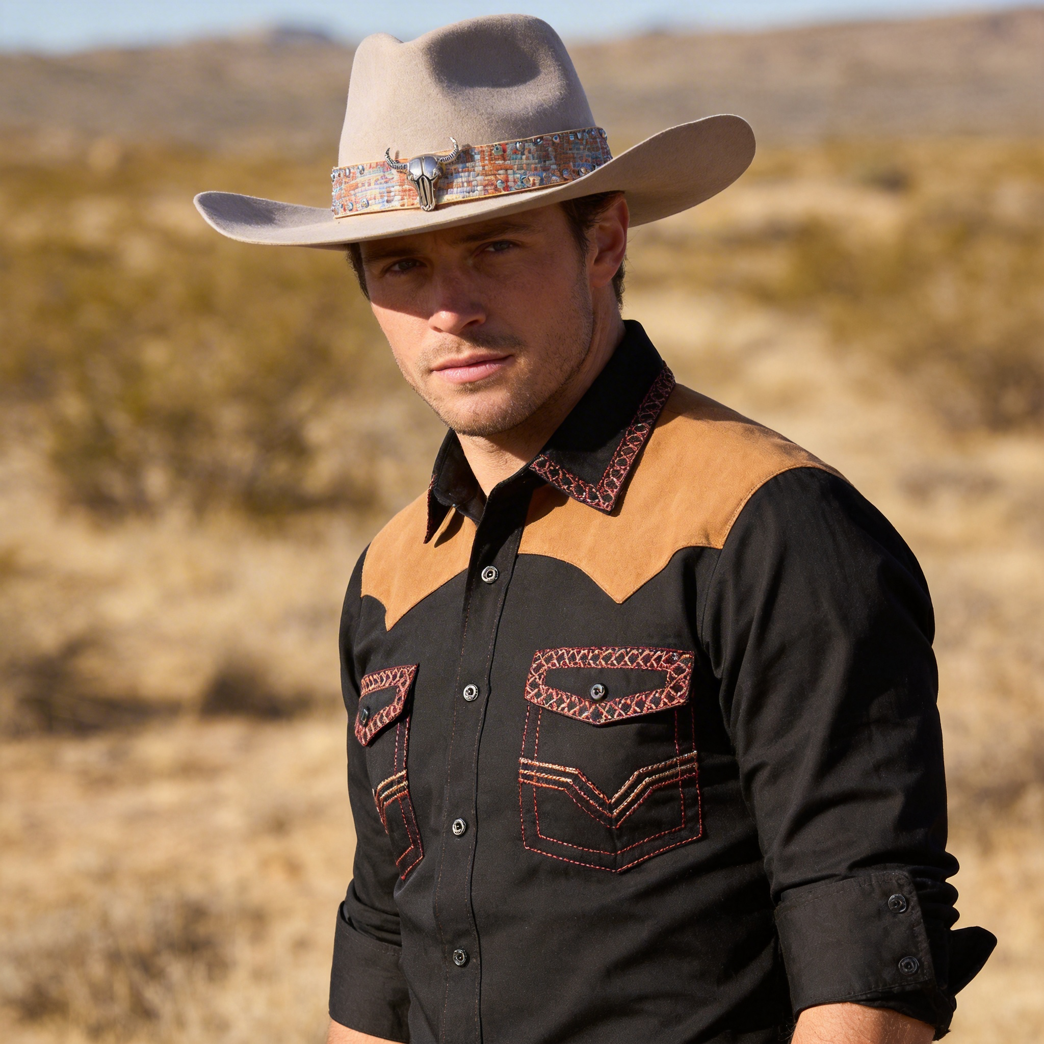 Light-Tone Cowboy – Teardrop Crown