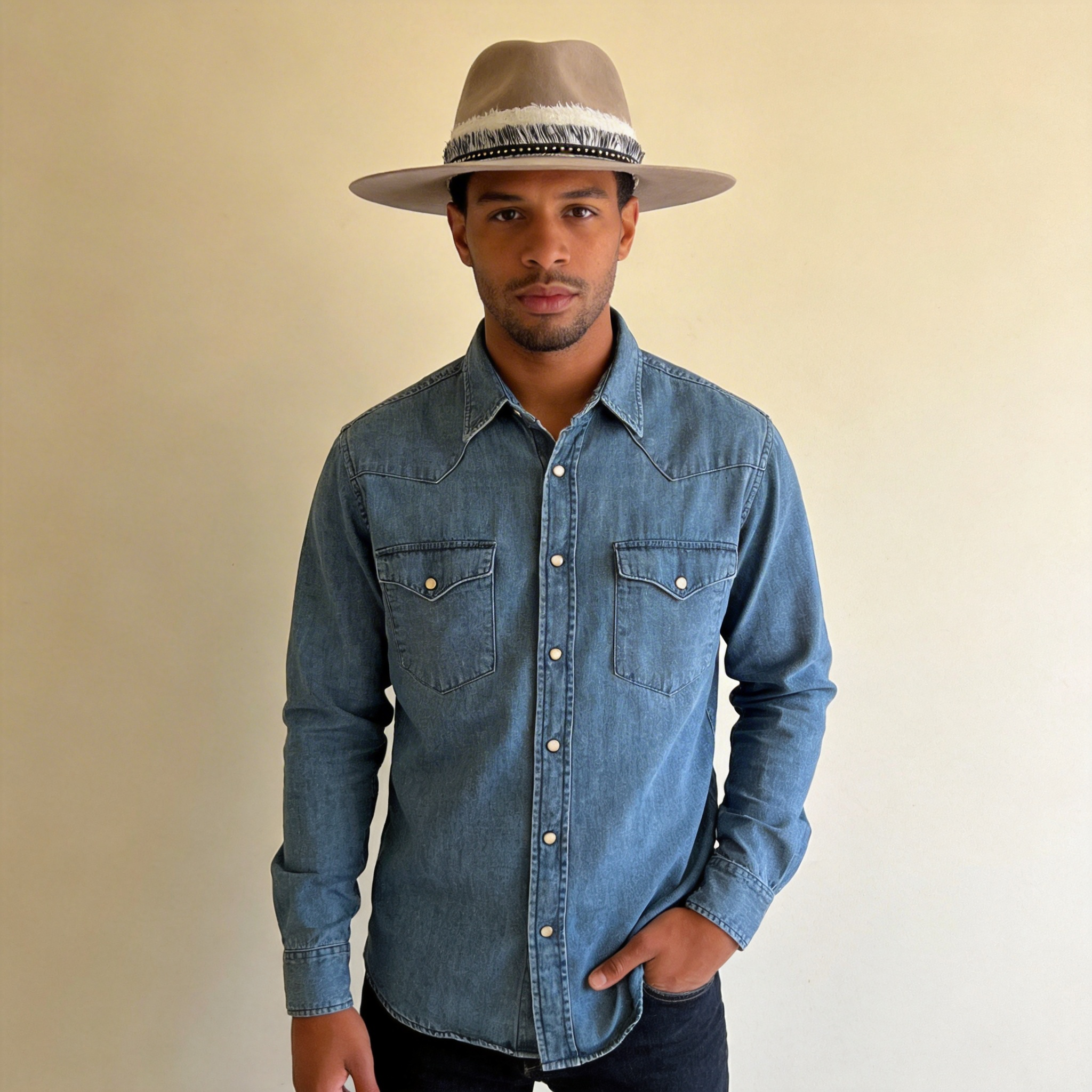 Premium Felt Hat – Custom Woven Trim