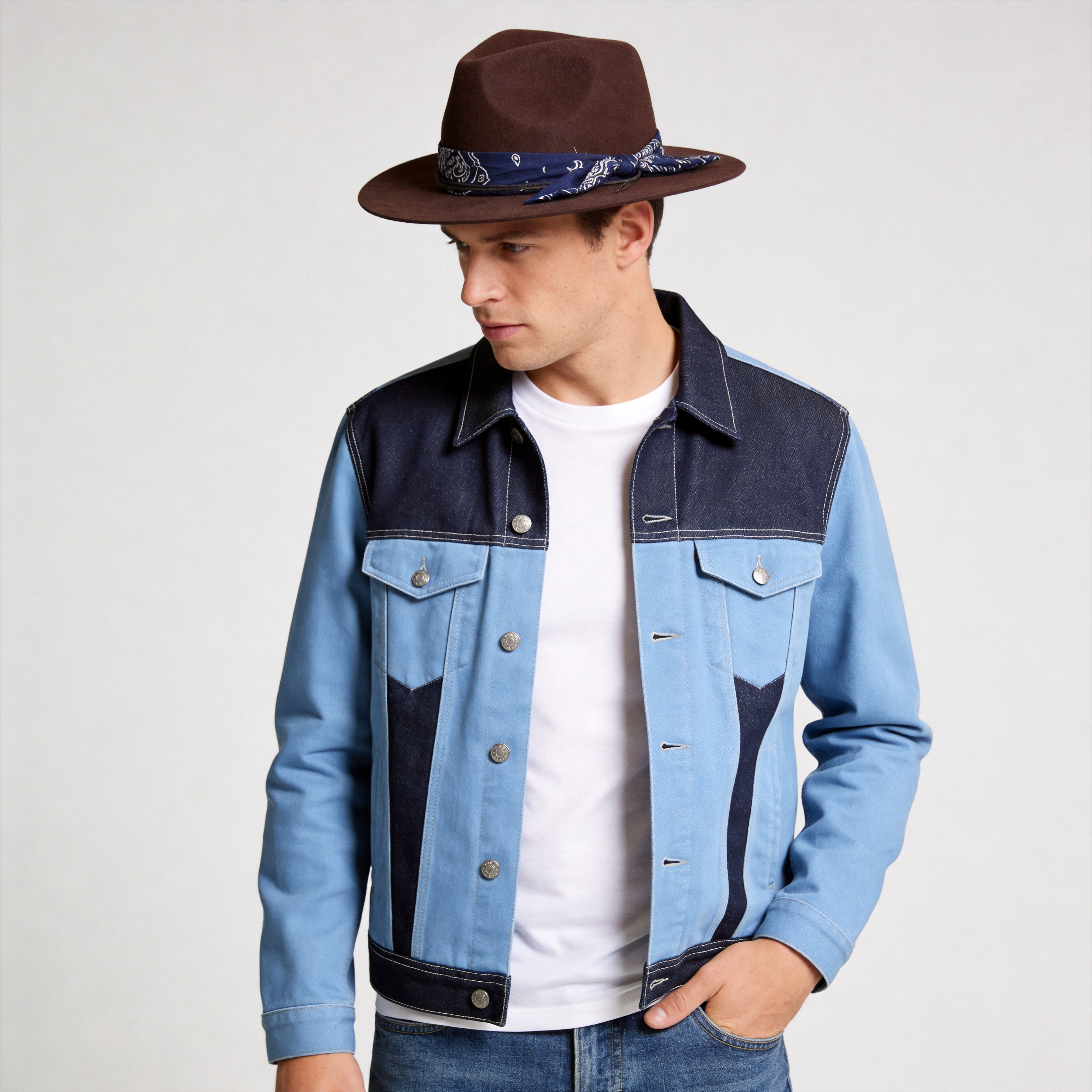 Modern Flat-Brim – Warm Espresso Tone