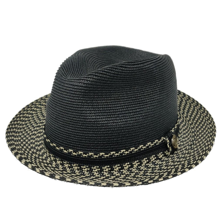 Lightweight Two-Tone Straw Fedora