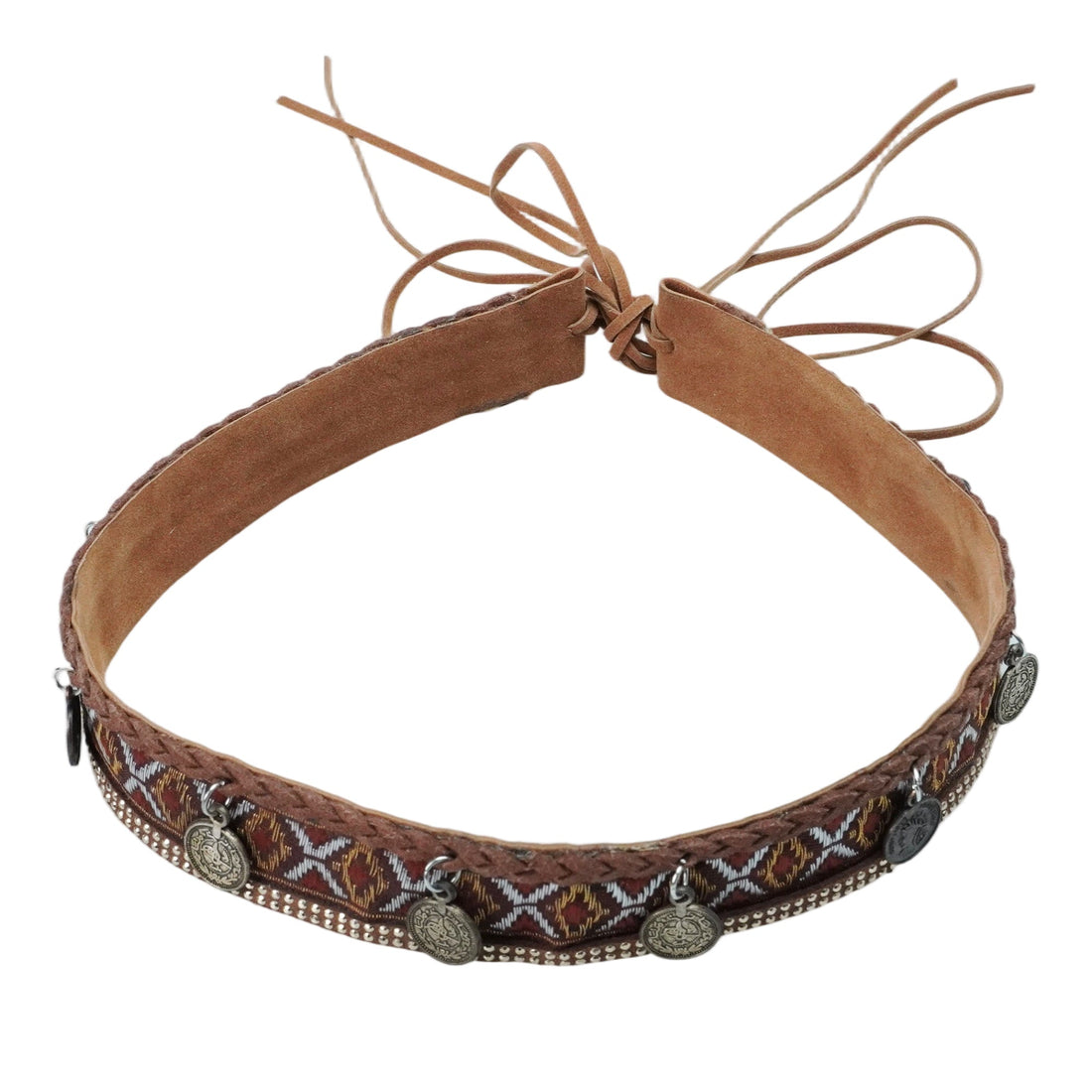 BRAIDED VINTAGE METAL HAT BAND