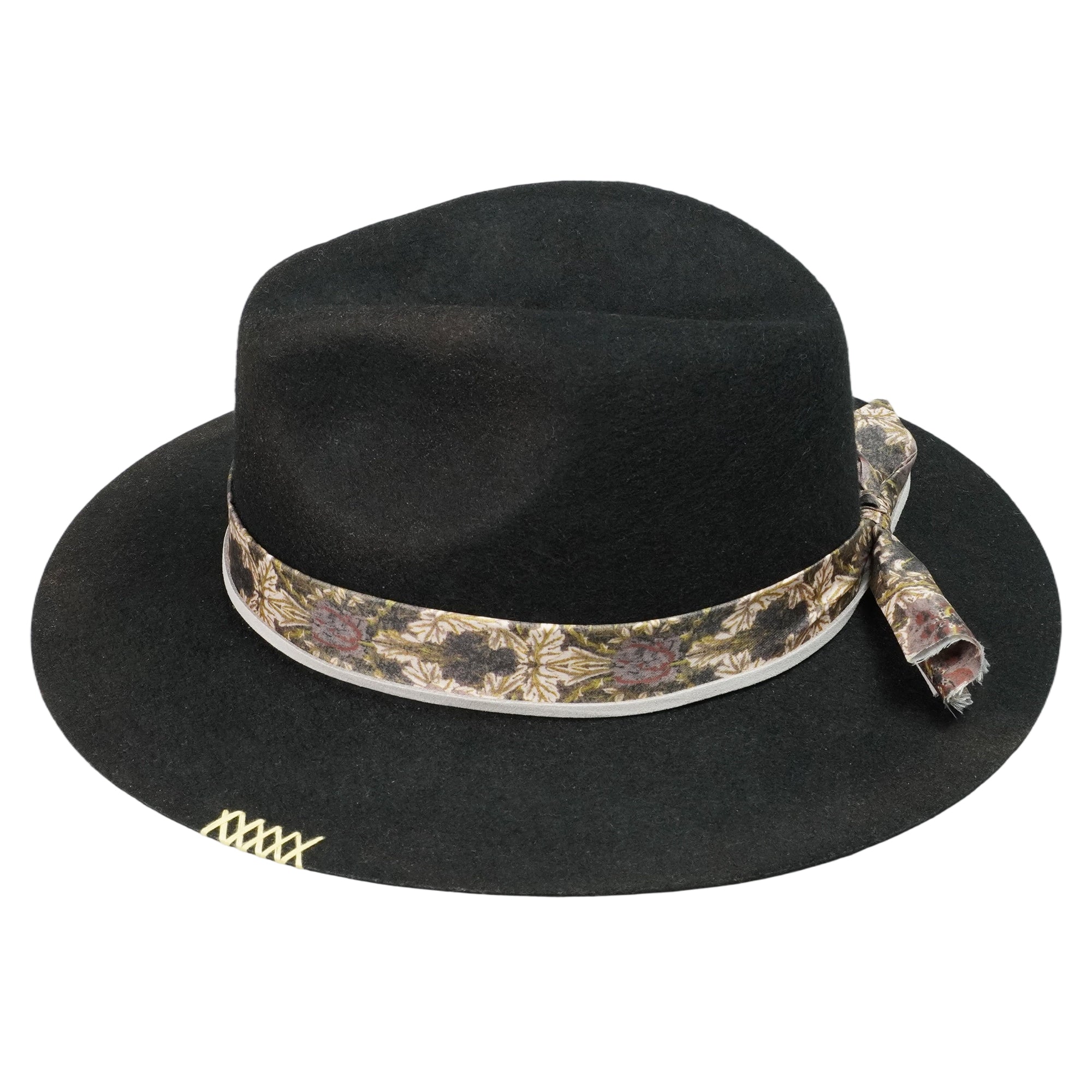 Urban Felt Hat – Sleek Silhouette, Graphic Band