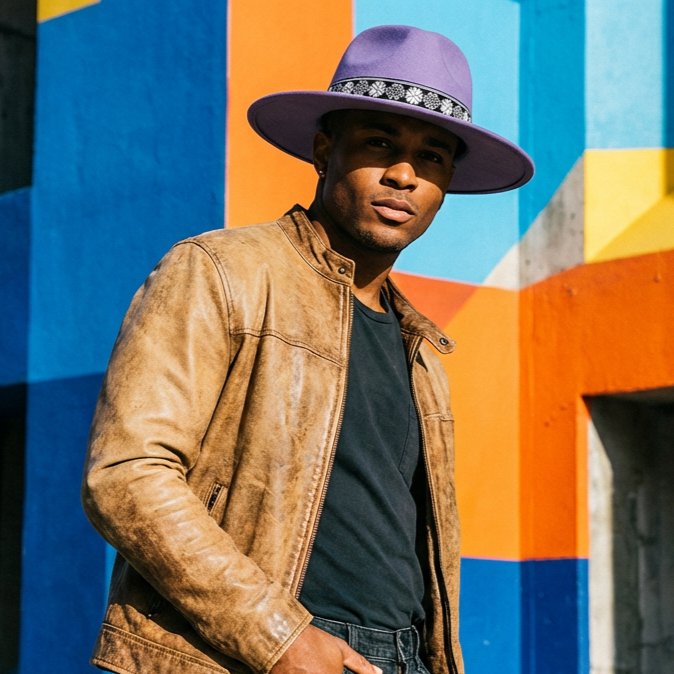 Modern Plum Hat