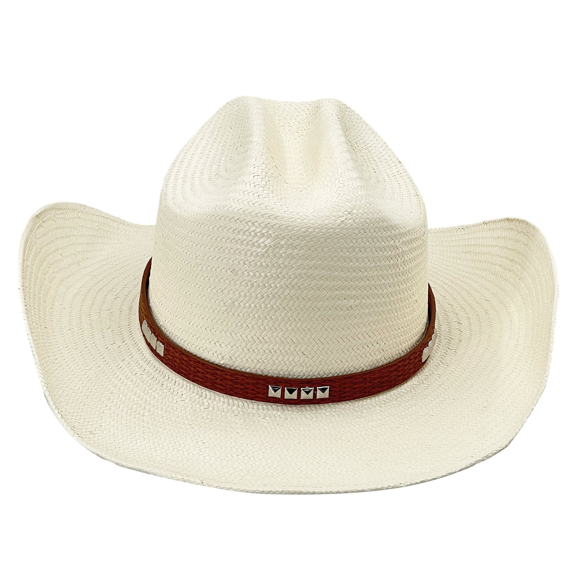 Straw Hat with Minimalist Metal Clasp