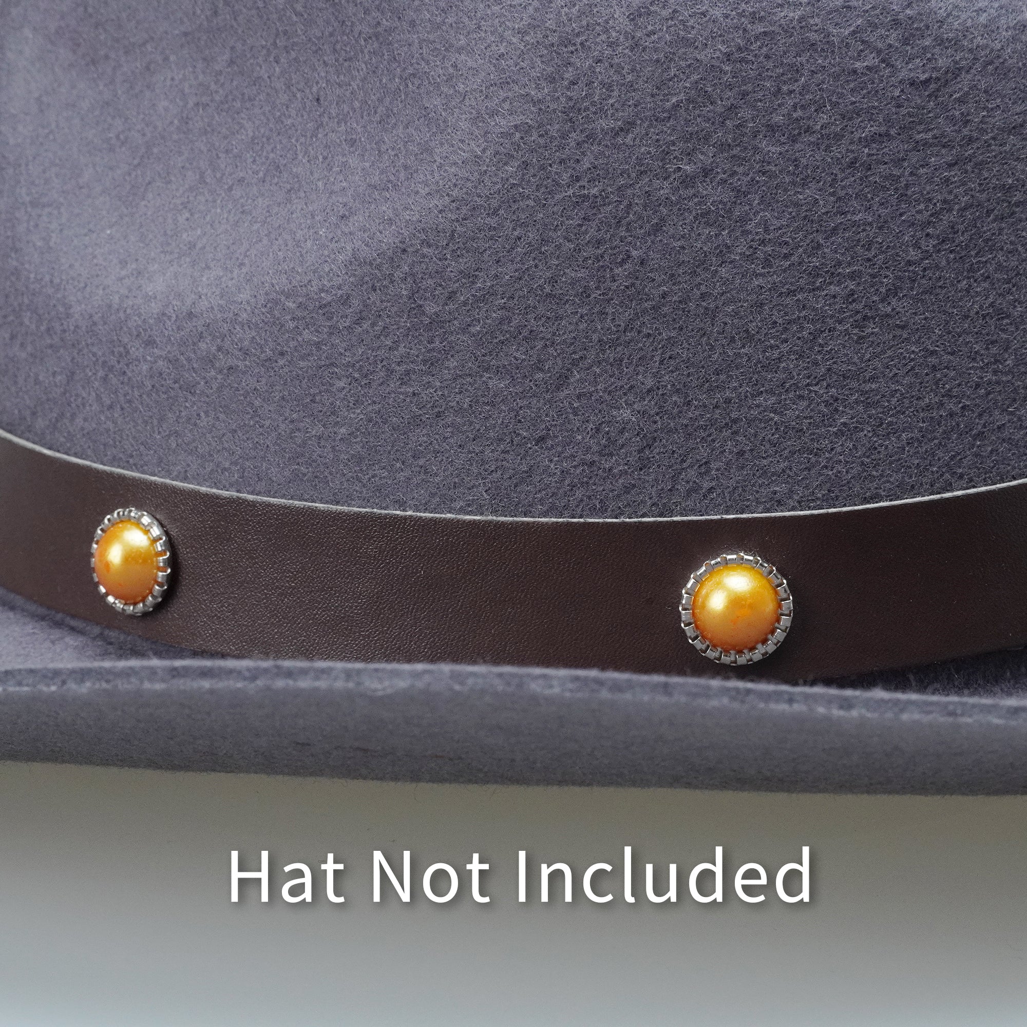 ROYAL CROWN LEATHER HAT BAND