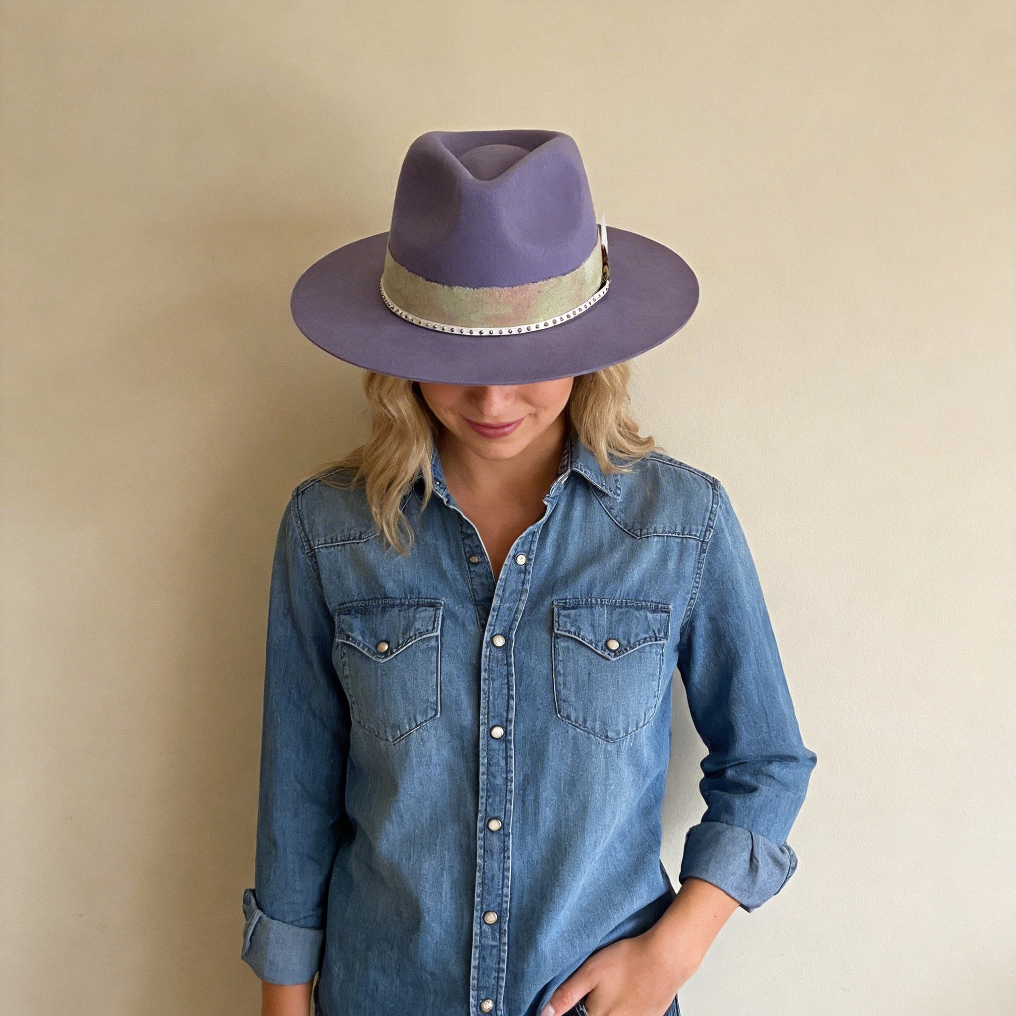 Modern Purple Hat – Custom Band Accents